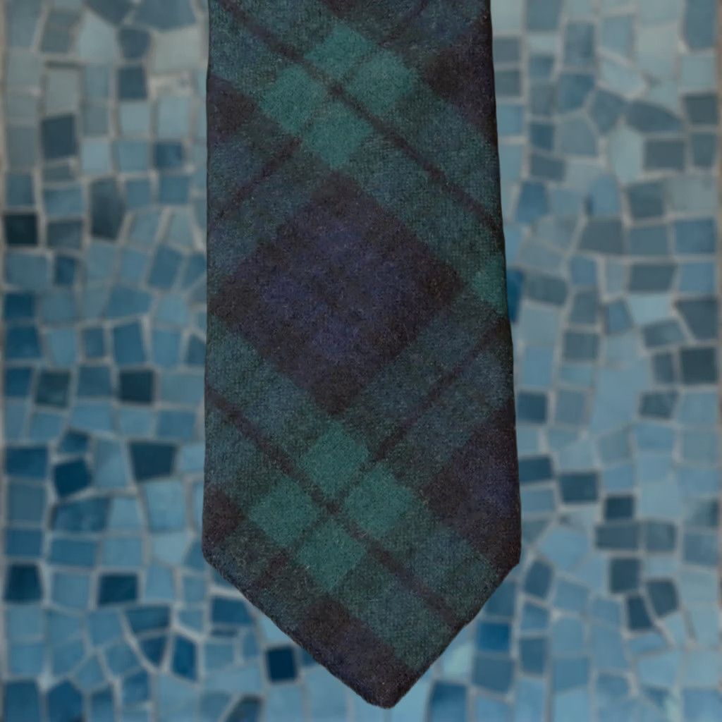 Pendleton Pendleton Men’s Tie Plaid Wool 3”x56” Adjustable Blue Green Classic 57" Neckwear Size ONE SIZE - 1 Thumbnail