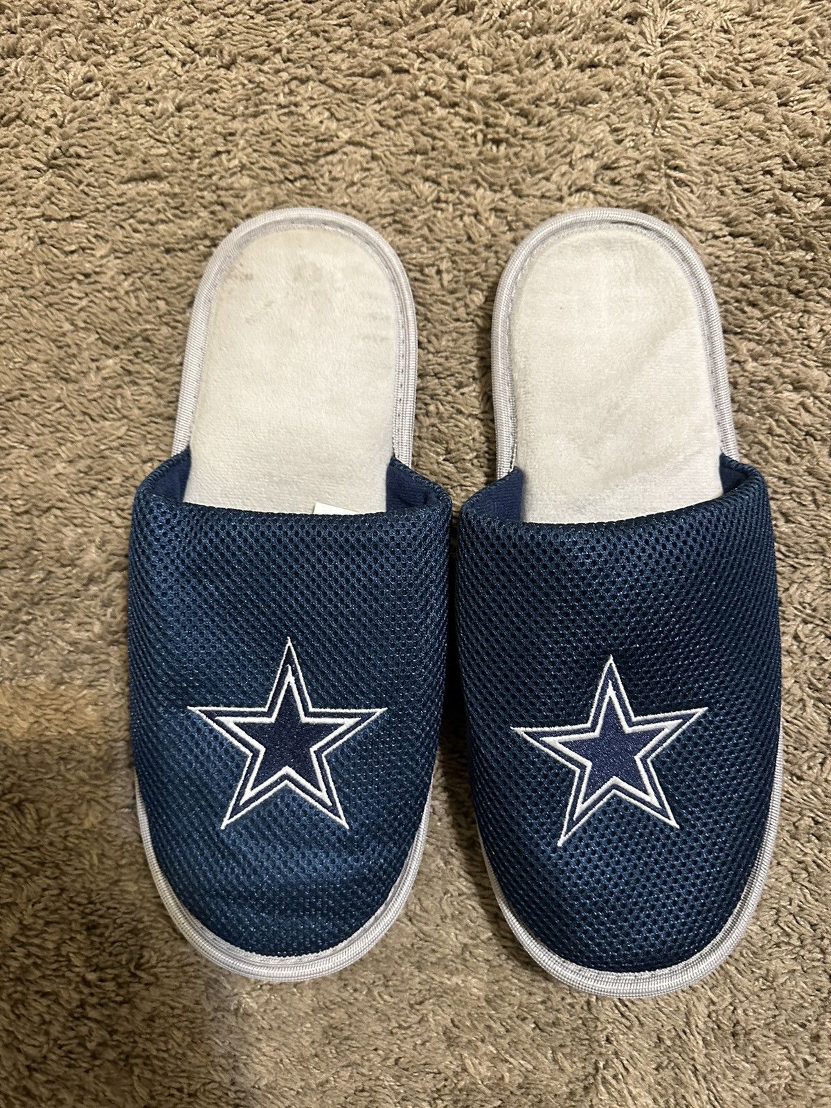 NFL × Vintage Vintage NFL Dallas Cowboys “triple blue” slides size 13 Size US L / EU 52-54 / 3 - 1 Thumbnail
