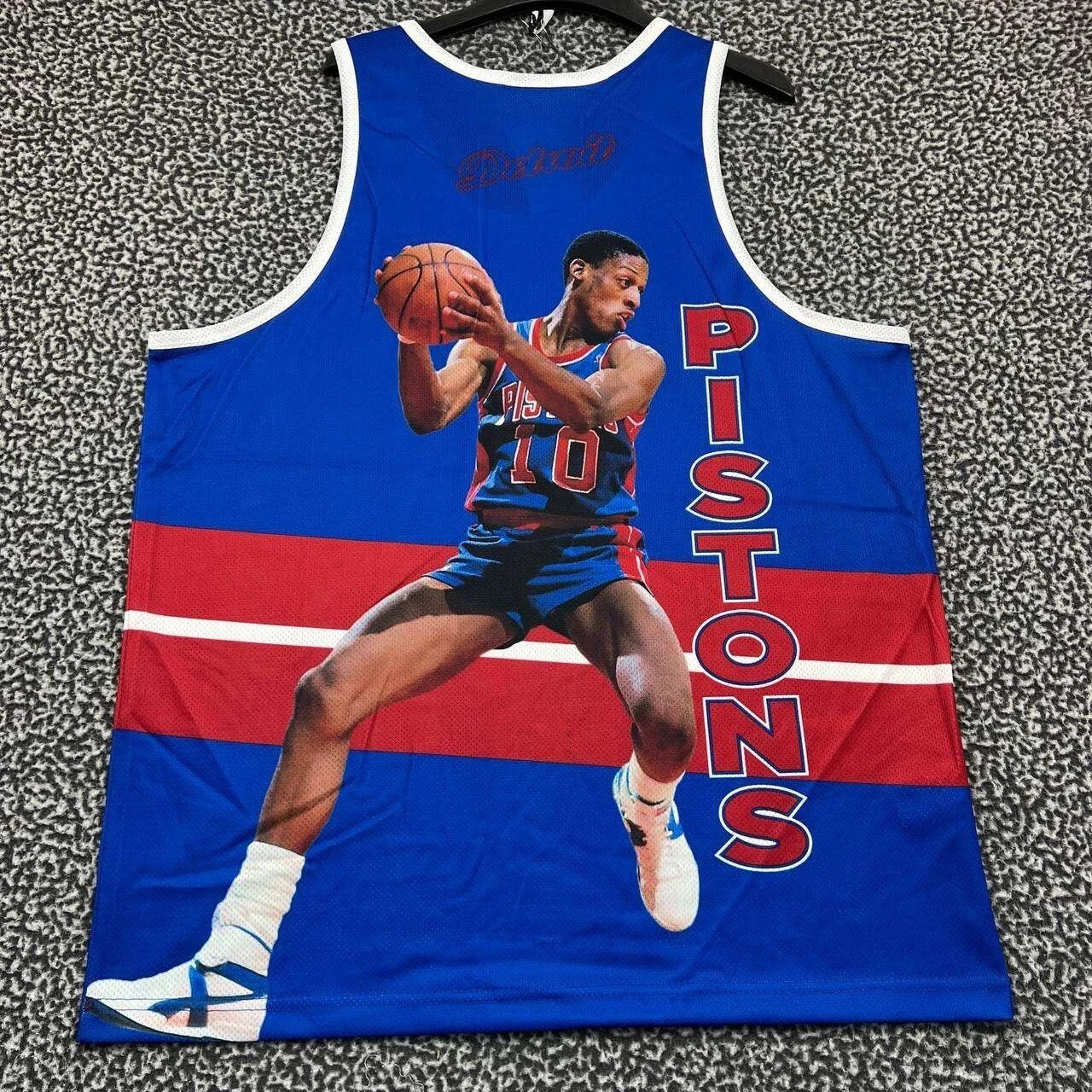 Mitchell & Ness Detroit Pistons Jersey Shirt Men XL HWC Sleeveless New Size US XL / EU 56 / 4 - 2 Thumbnail