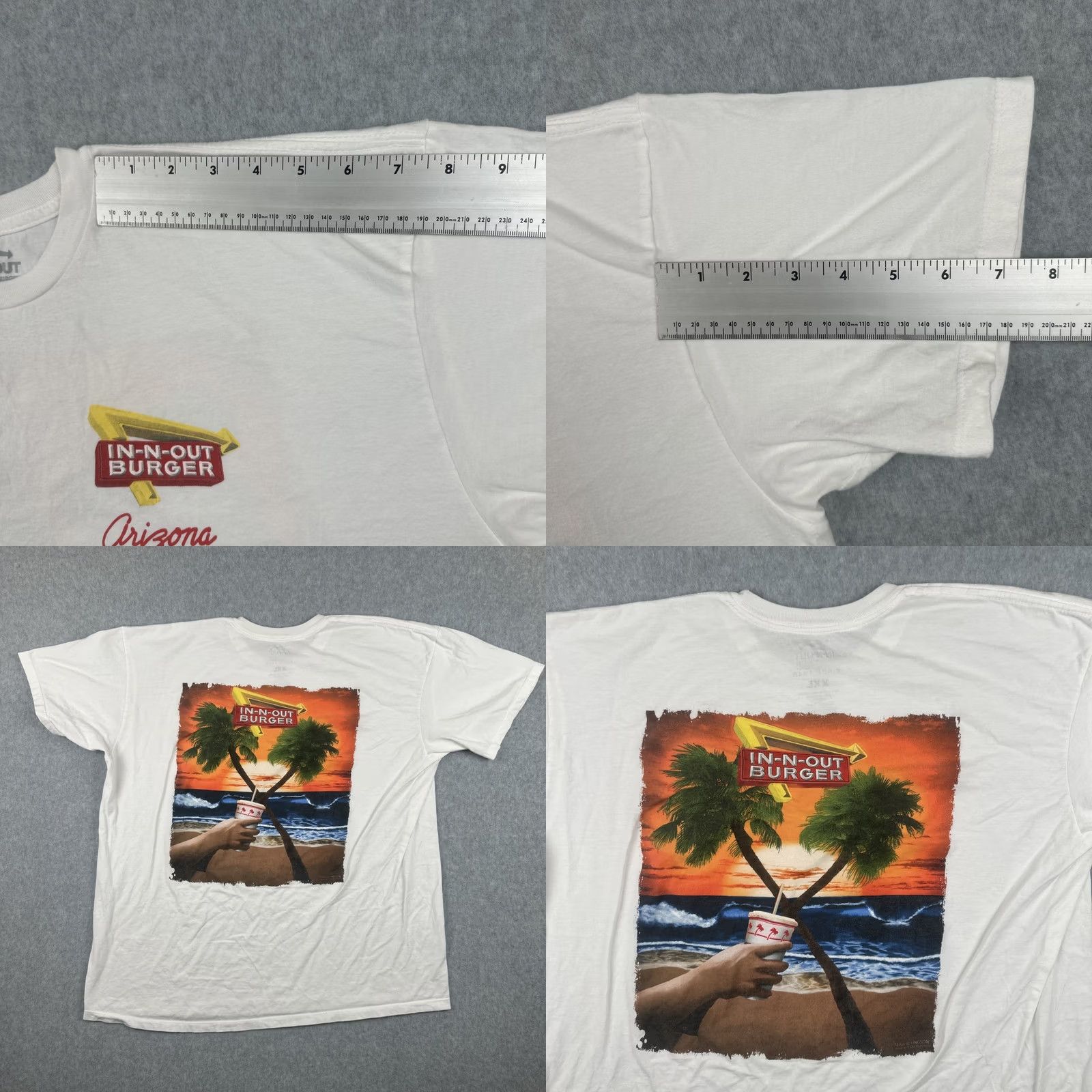 Vintage VINTAGE In-N-Out Burger XXL White T Shirt Graphic Print Tee 2015 Sean Ellingson Mens Short Sleeve Crew Neck Shirt Size US XXL / EU 58 / 5 - 9 Thumbnail
