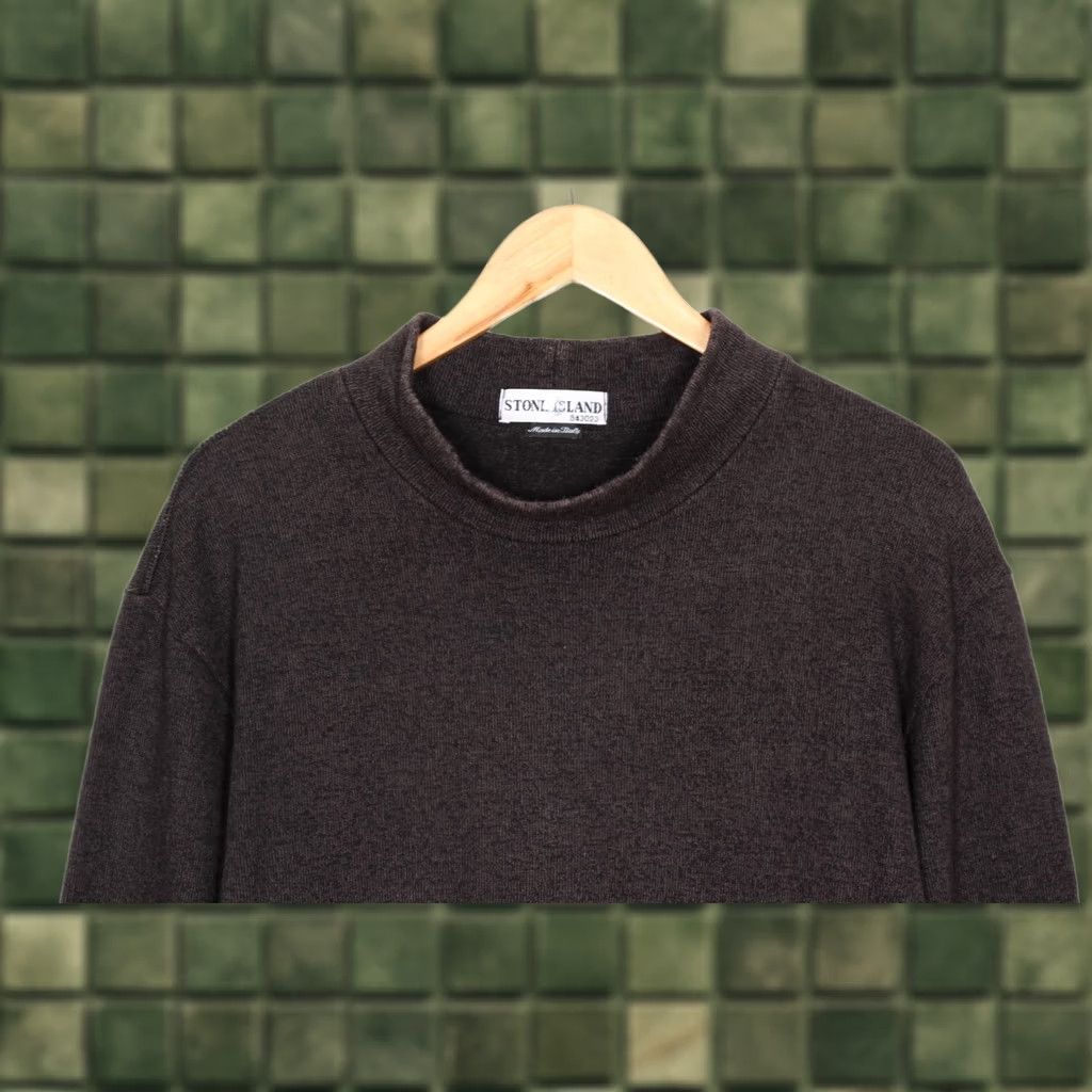Stone Island STONE ISLAND Wool Jumper Sweater Men L Embroidered Logo Brown Classic Knitwear Pullover Vintage UK length 26" העוב Size US L / EU 52-54 / 3 - 1 Thumbnail