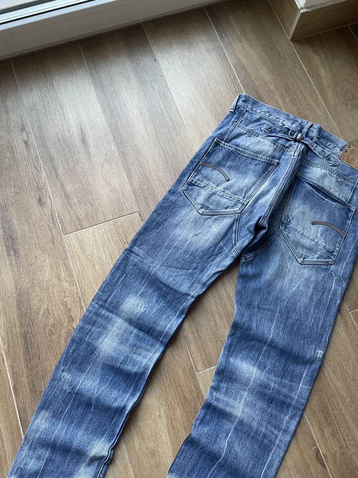 G-Star Vintage G-Star Jeans Faded Japanese Mud Washed Slim Y2K Rare Size US 32 / EU 48 - 3 Thumbnail