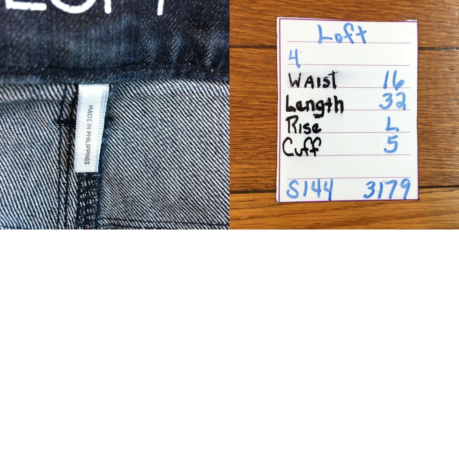 Ann Taylor Ann Taylor Loft Jeans Womens Flat Front Straight Curvy Skinny Blue Denim Size 4 Slim 32in Inseam 5-Pocket Size 27" / US 4 / IT 40 - 8 Thumbnail