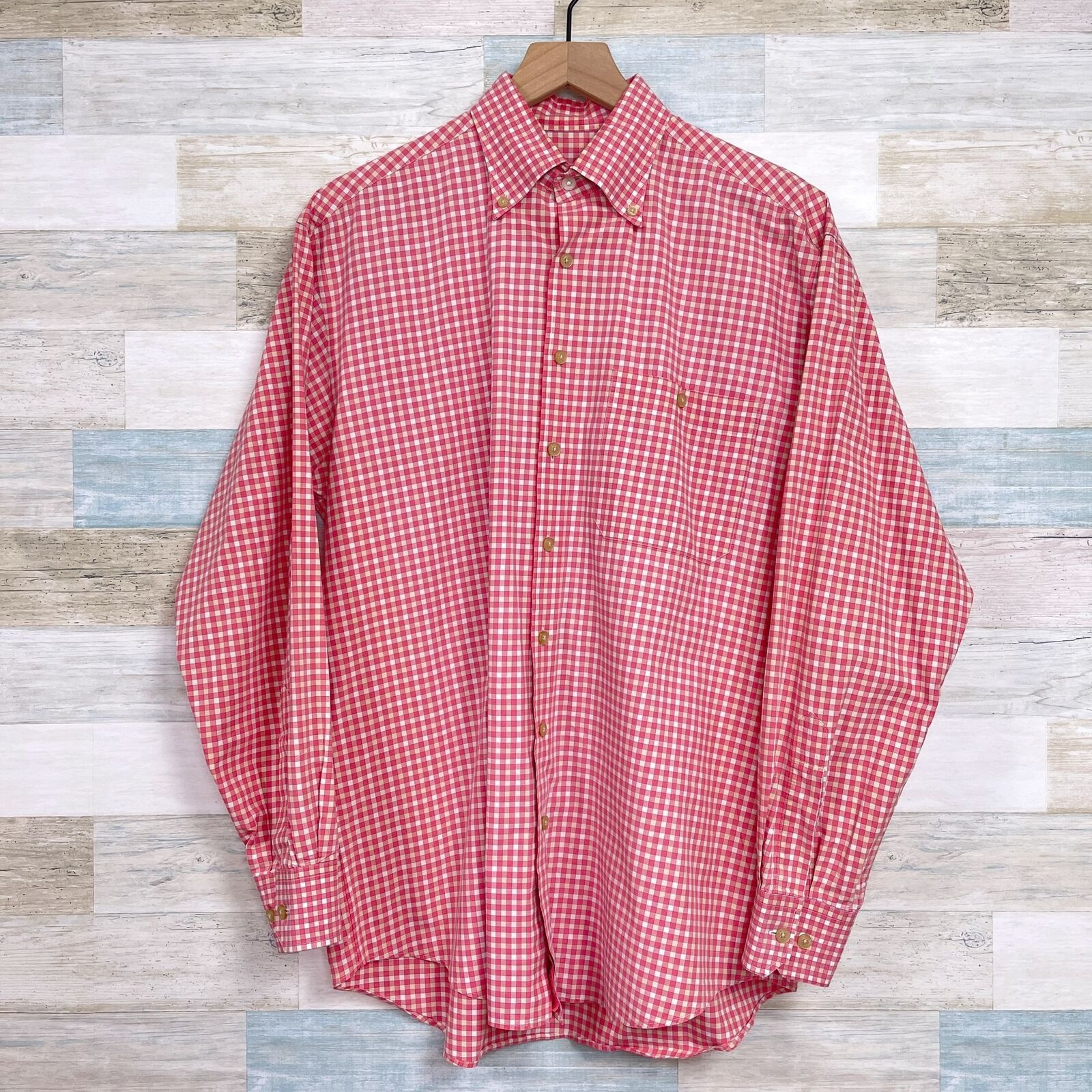 Scott Barber Scott Barber Long Sleeve Button Down Shirt Pink Mens M Size US M / EU 48-50 / 2 - 1 Thumbnail