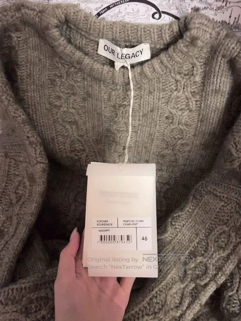 Our Legacy Our Legacy Knitted Sweater in Neutral Shade. Size US M / EU 48-50 / 2 - 2 Thumbnail