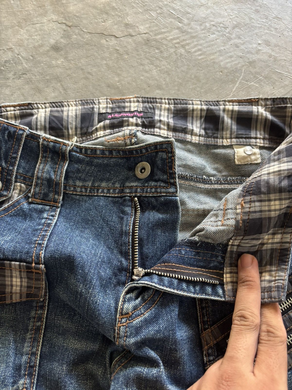 Hysteric Glamour ALGONQUINS japanese punk distressed patchwork ripped Size US 30 / EU 46 - 4 Thumbnail