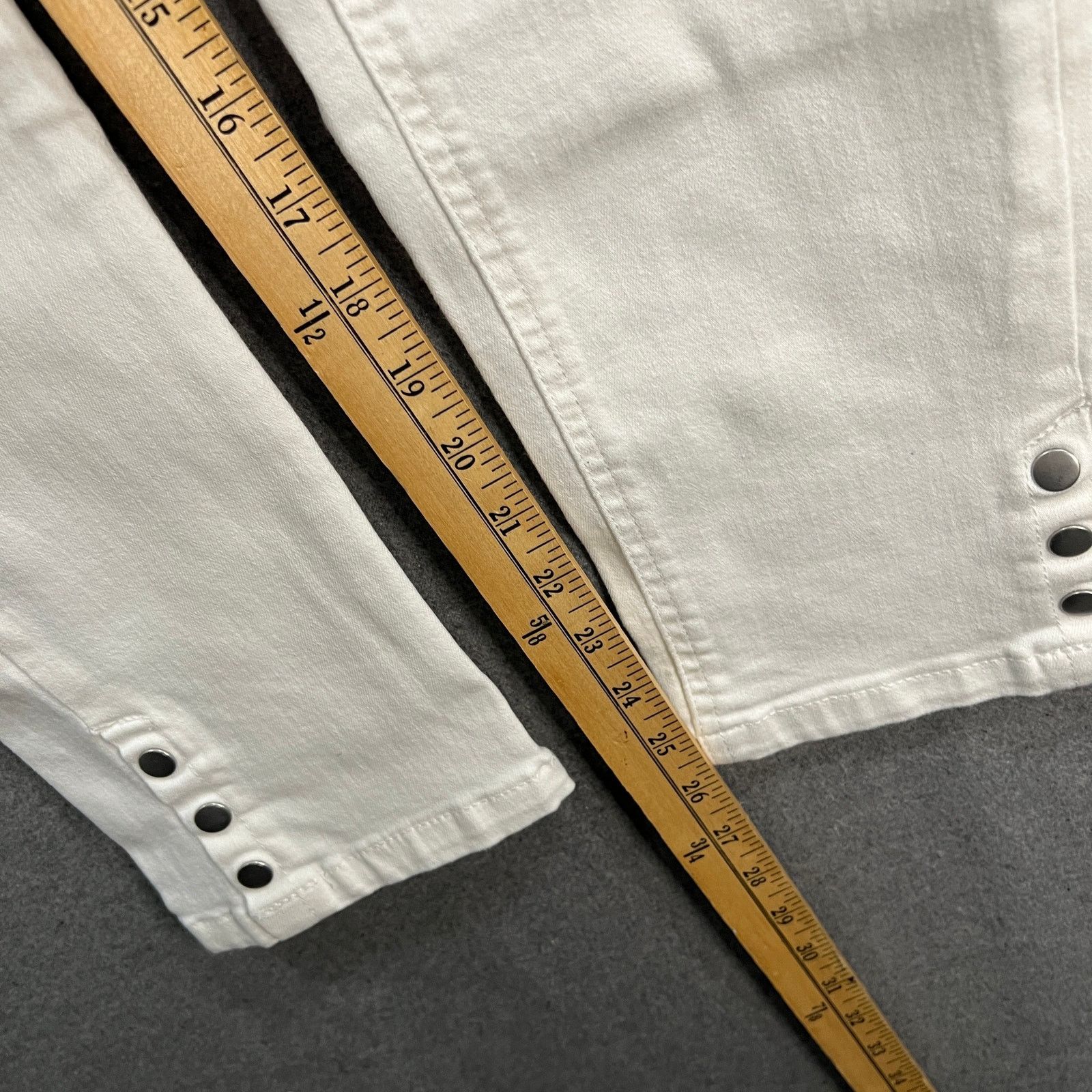 Other Denim & Co. Easy Stretch Petite Snap Cuff Slim Straight Jean Size 34" / US 12 / IT 48 - 11 Thumbnail