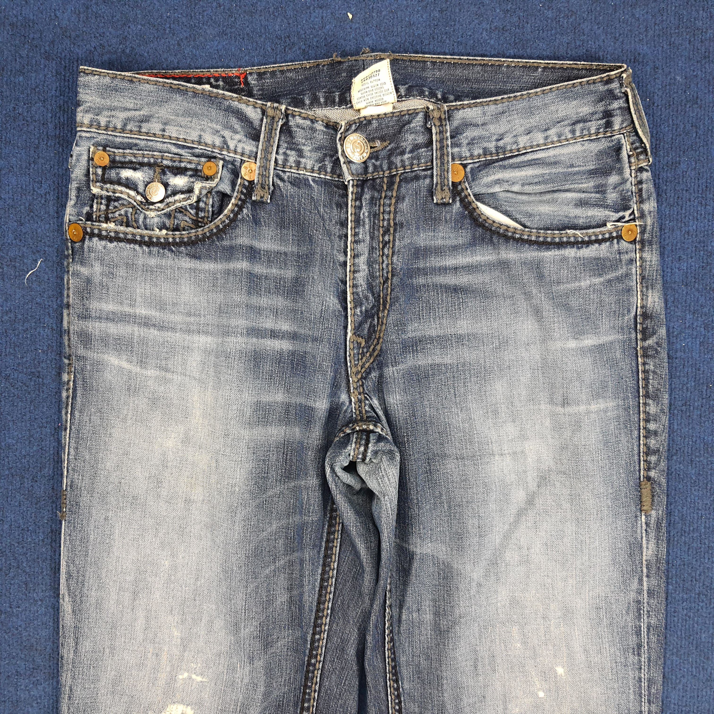 True Religion × Vintage Vintage True Religion American Made Distressed Jeans Size US 35 - 5 Thumbnail