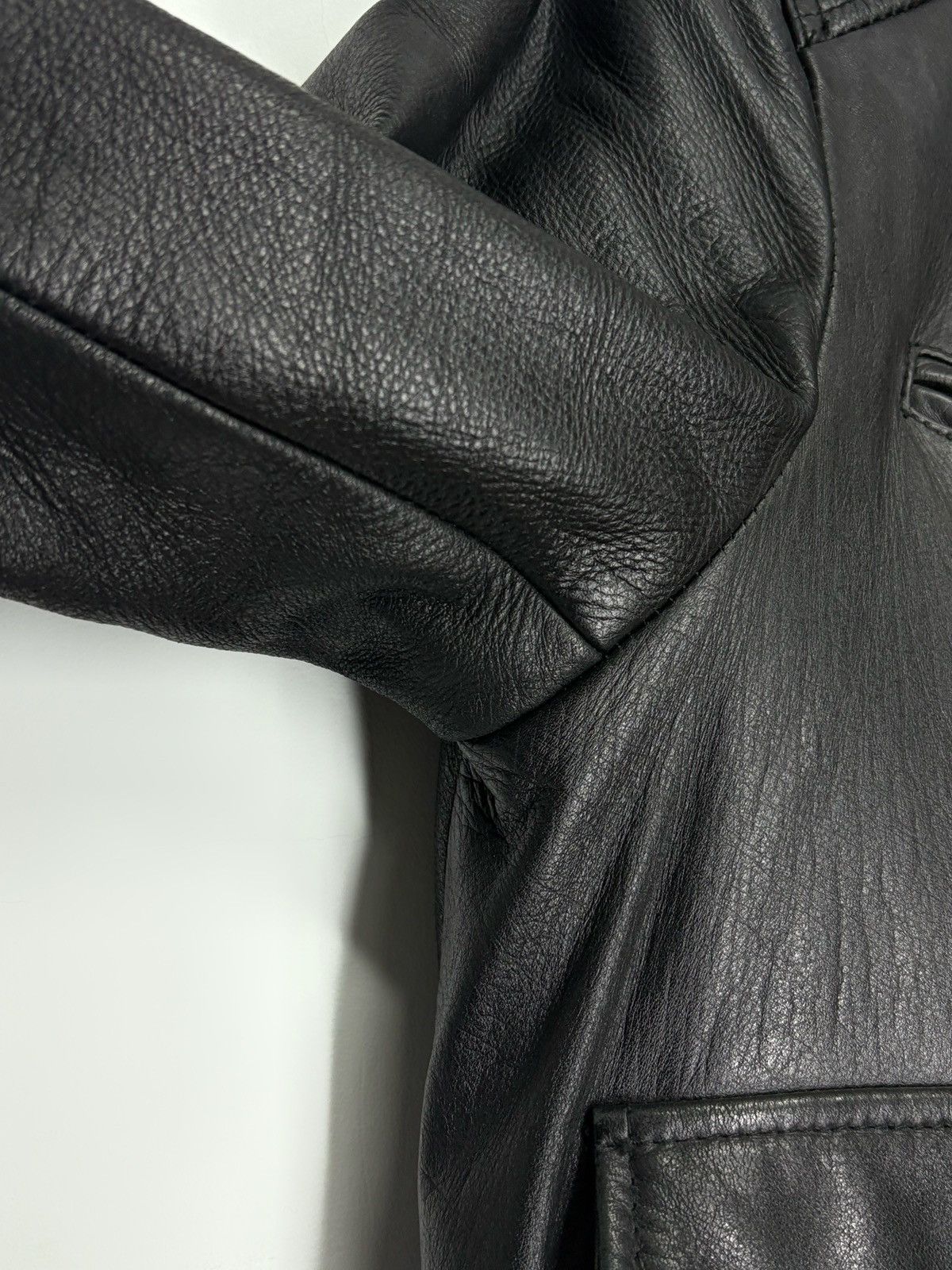 Schott Schott USA Army Type Garment Aviator Leather Jacket Size US S / EU 44-46 / 1 - 8 Thumbnail