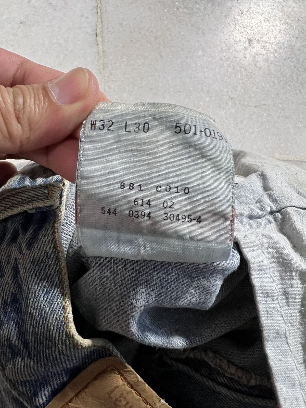 Levi's Vintage 90’s Levis 501 Custom Punk Stone Wash Jean Size US 30 / EU 46 - 22 Thumbnail