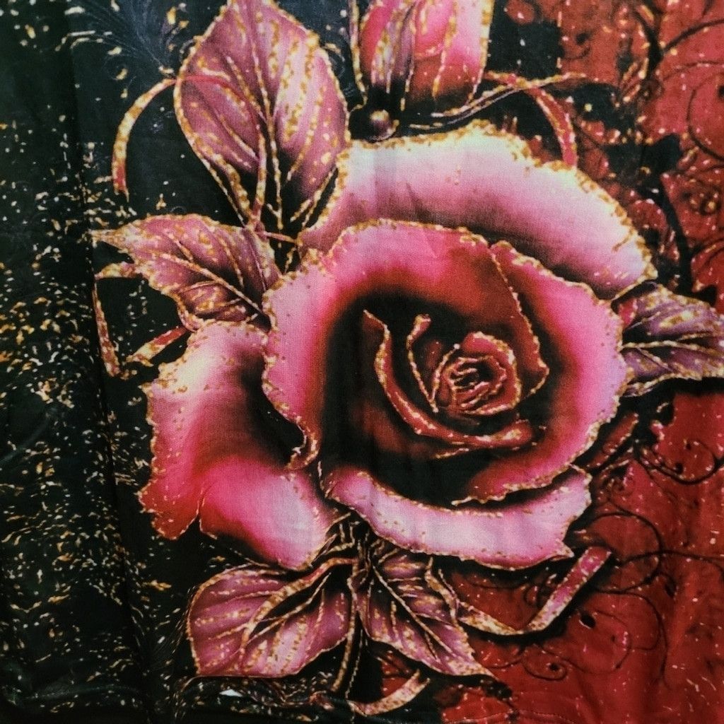 Other Unknown brand, shirt, roses, NWOT, Size XL, runs small Size XL / US 12-14 / IT 48-50 - 5 Thumbnail