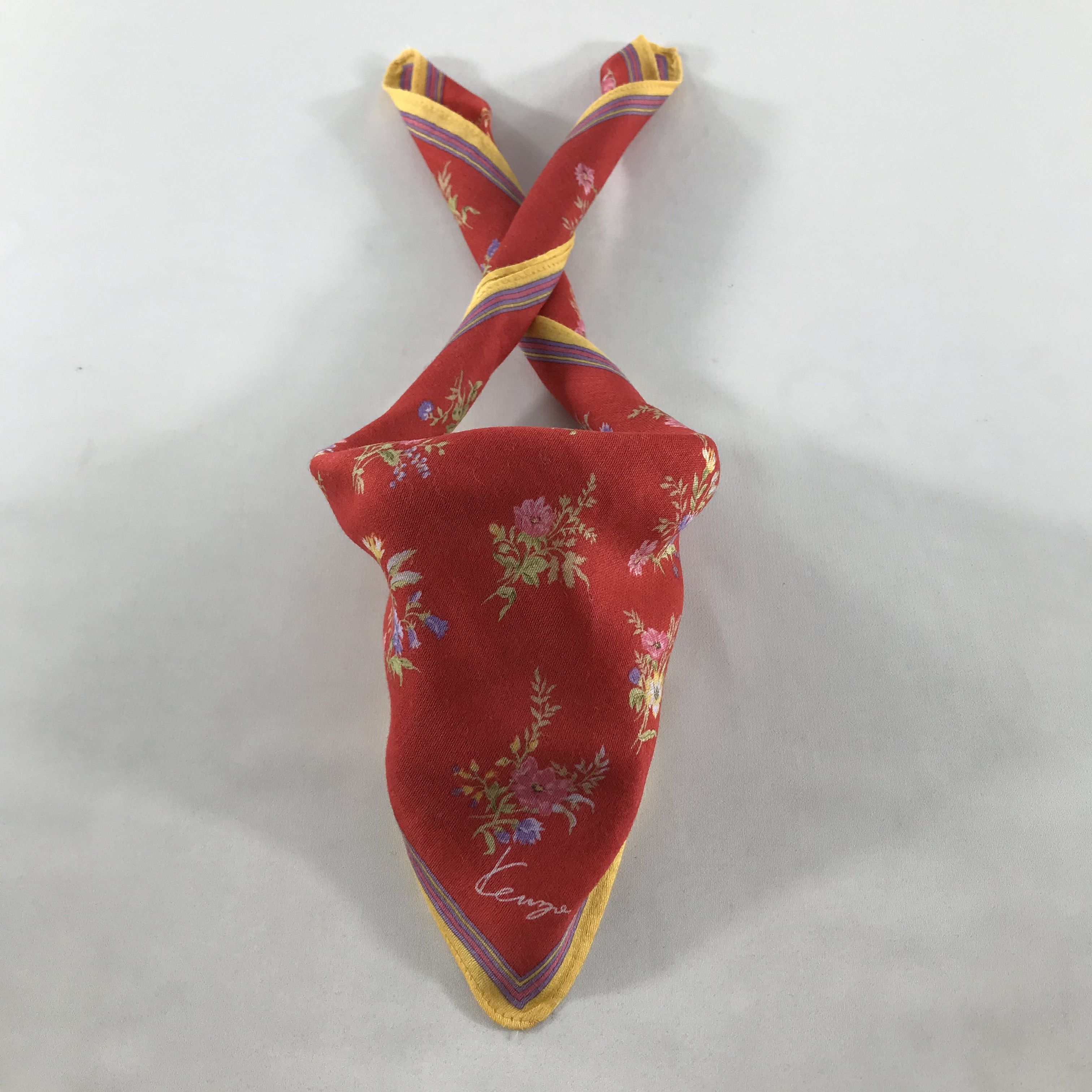 Kenzo Kenzo Floral Handkerchief Neckerchief Bandana H42 Size ONE SIZE - 1 Thumbnail