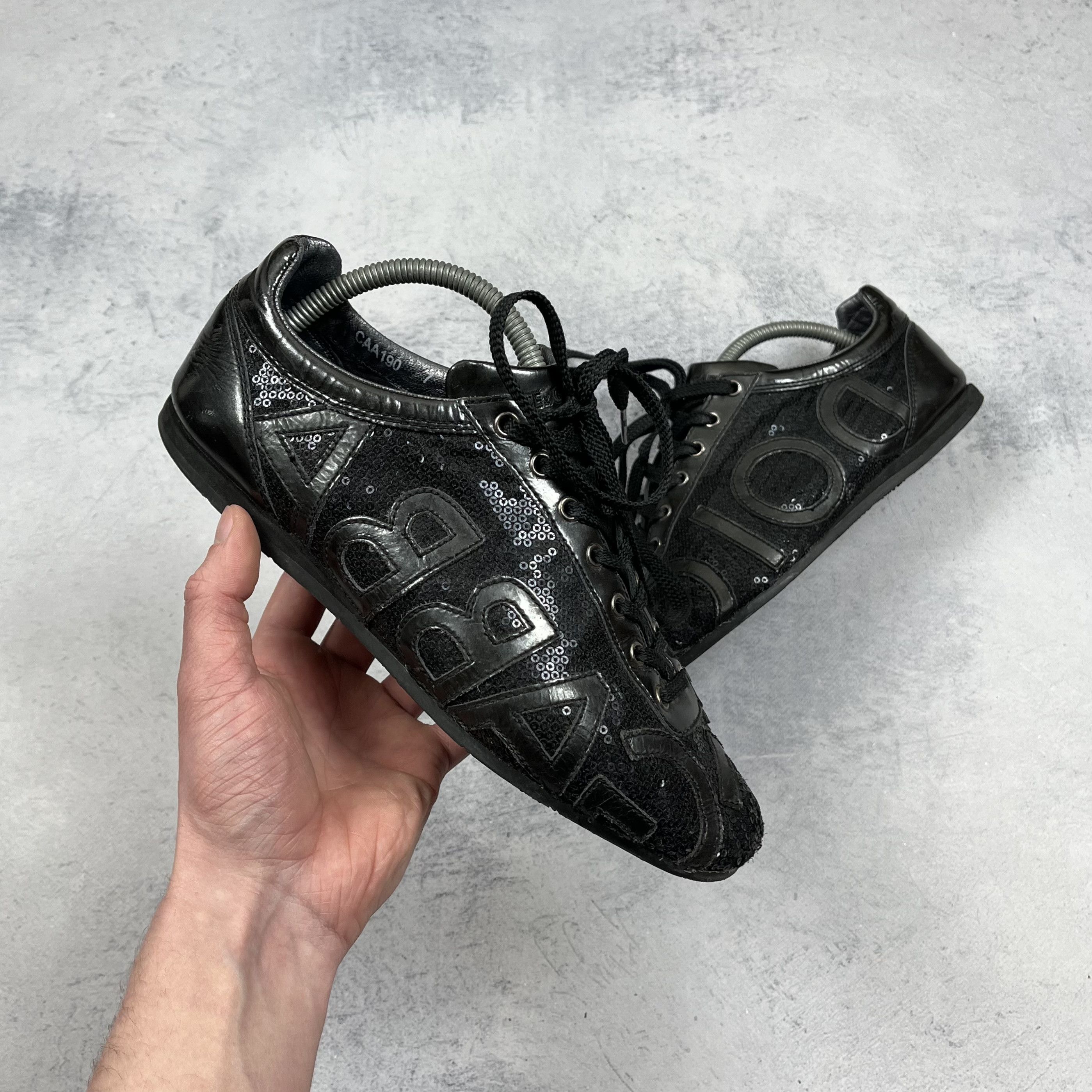 Dolce & Gabbana Dolce & Gabbana Logo Sequined Trainer Shoes Size 40 Size US 7 / EU 40 - 1 Thumbnail