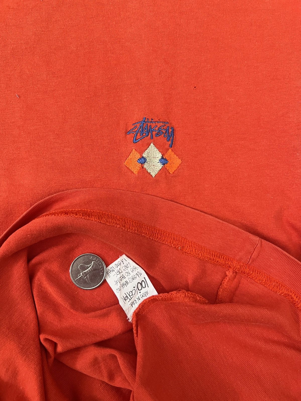 Stussy × Vintage Stussy tomtom mockneck 80’s RARE ITEM Size US M / EU 48-50 / 2 - 3 Thumbnail