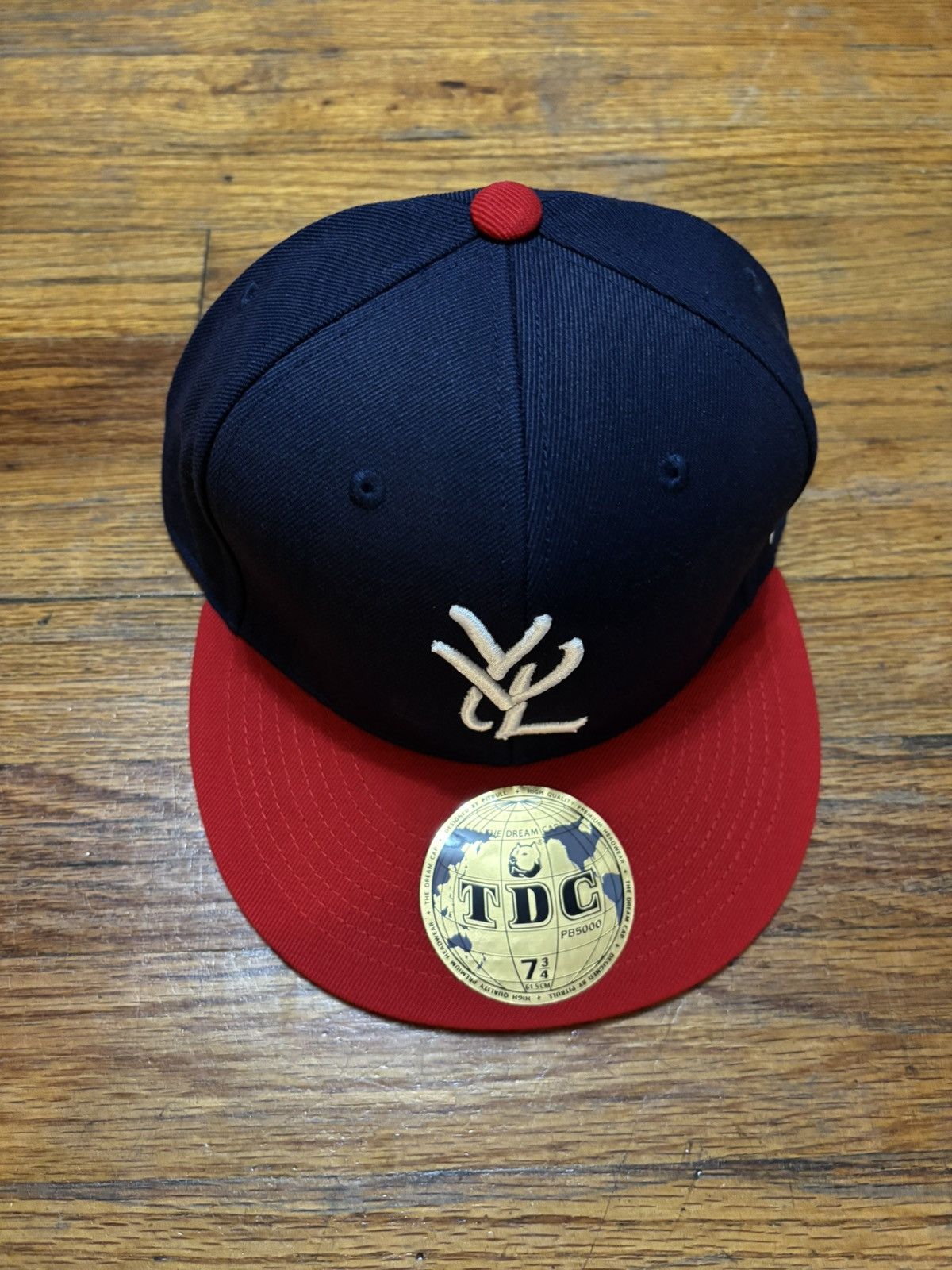 Pre-owned Complexcon X Ken Carson Playboi Carti Opium Complexcon Yvl Fitted Hat Size 7 3/4 In Red/navy