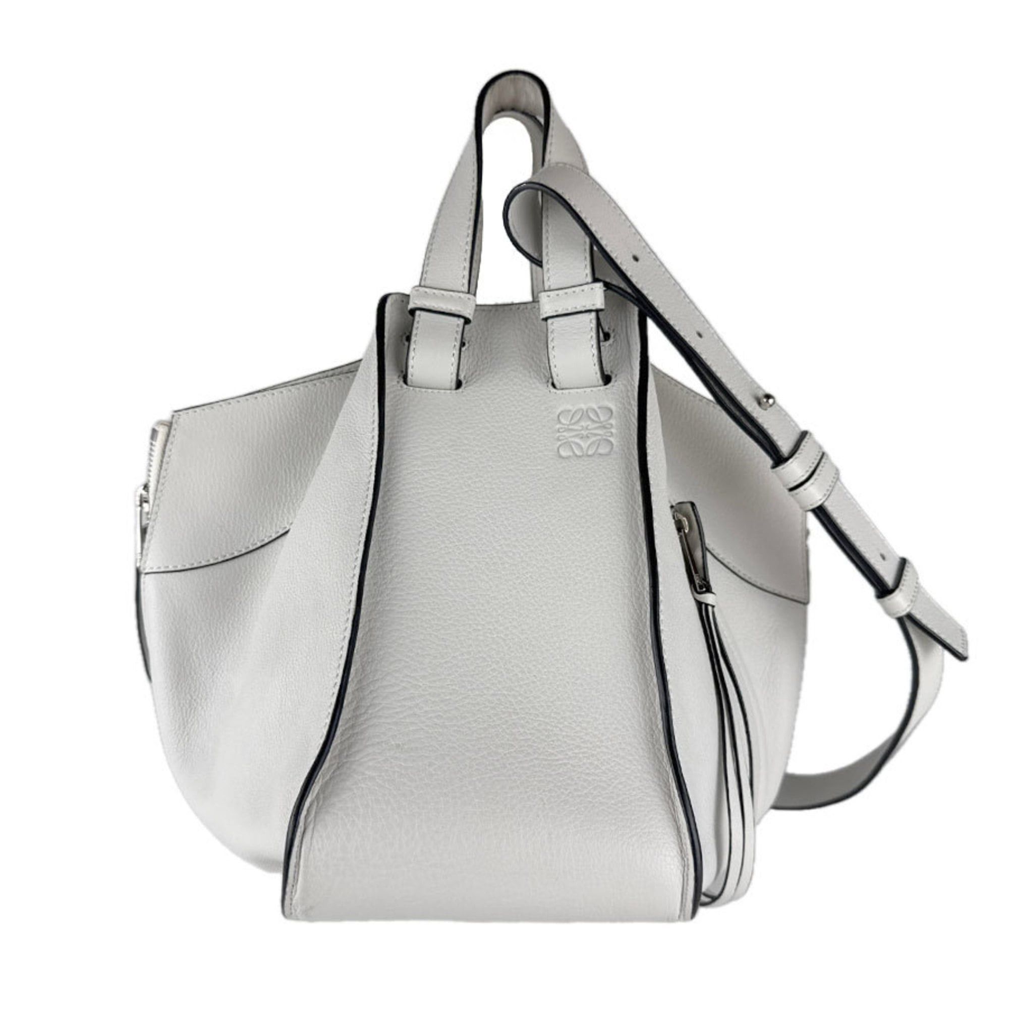 Loewe Loewe Hammock Leather Shoulder Bag/Handbag, White, Women's, Free Shipping (z8991) Size ONE SIZE - 1 Thumbnail
