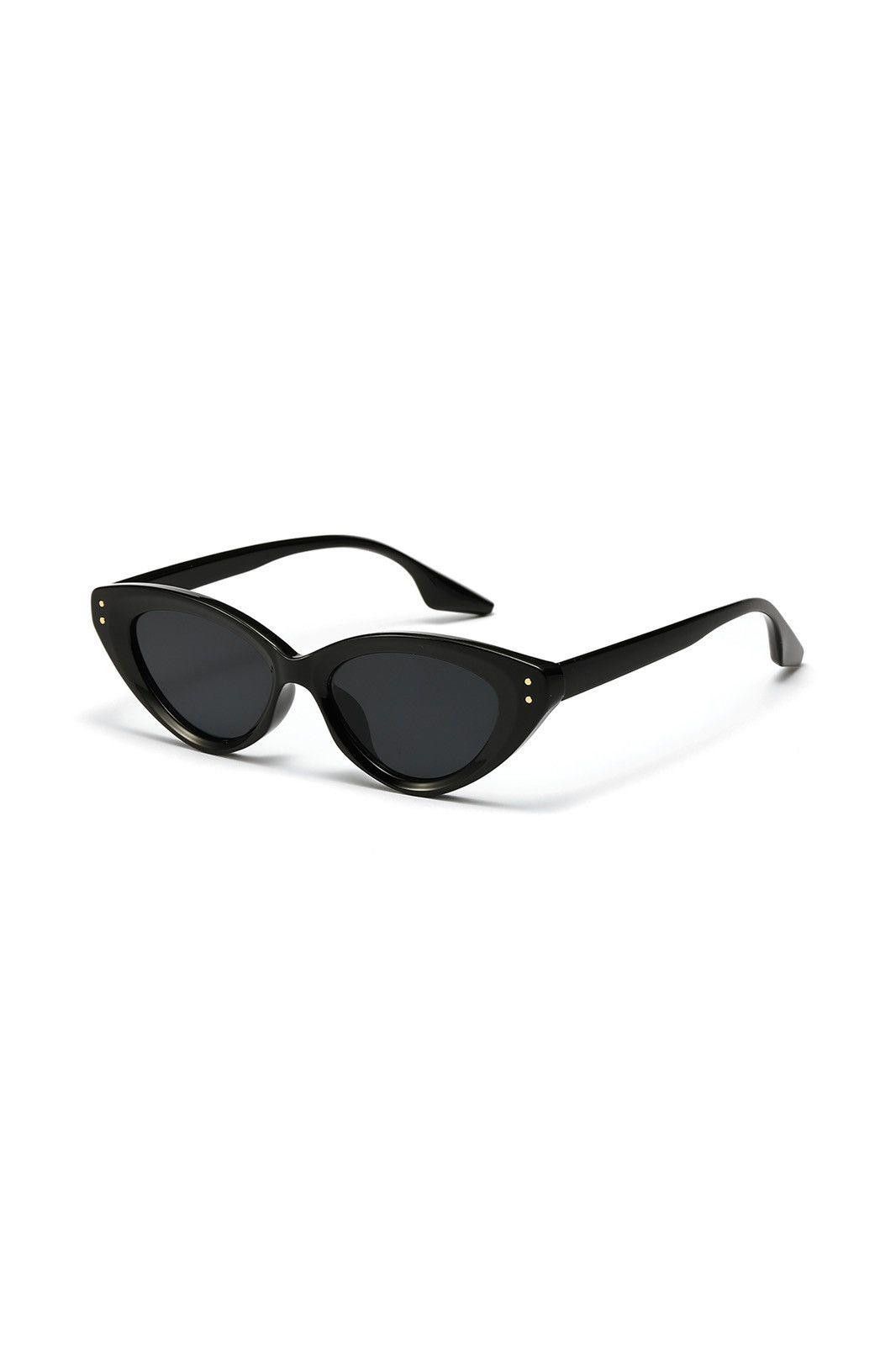 Japanese Brand Vintage Avant Garde Cat‘s Eye Sunglasses Black Unisex OS Size ONE SIZE - 4 Thumbnail