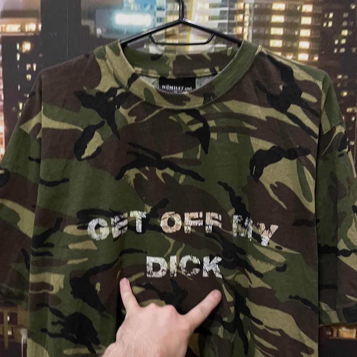 Japanese Brand MILITARY T SHIRT HUMOR GET OFF MY DICK ABSURD SLOGAN LOGO Size US M / EU 48-50 / 2 - 3 Thumbnail