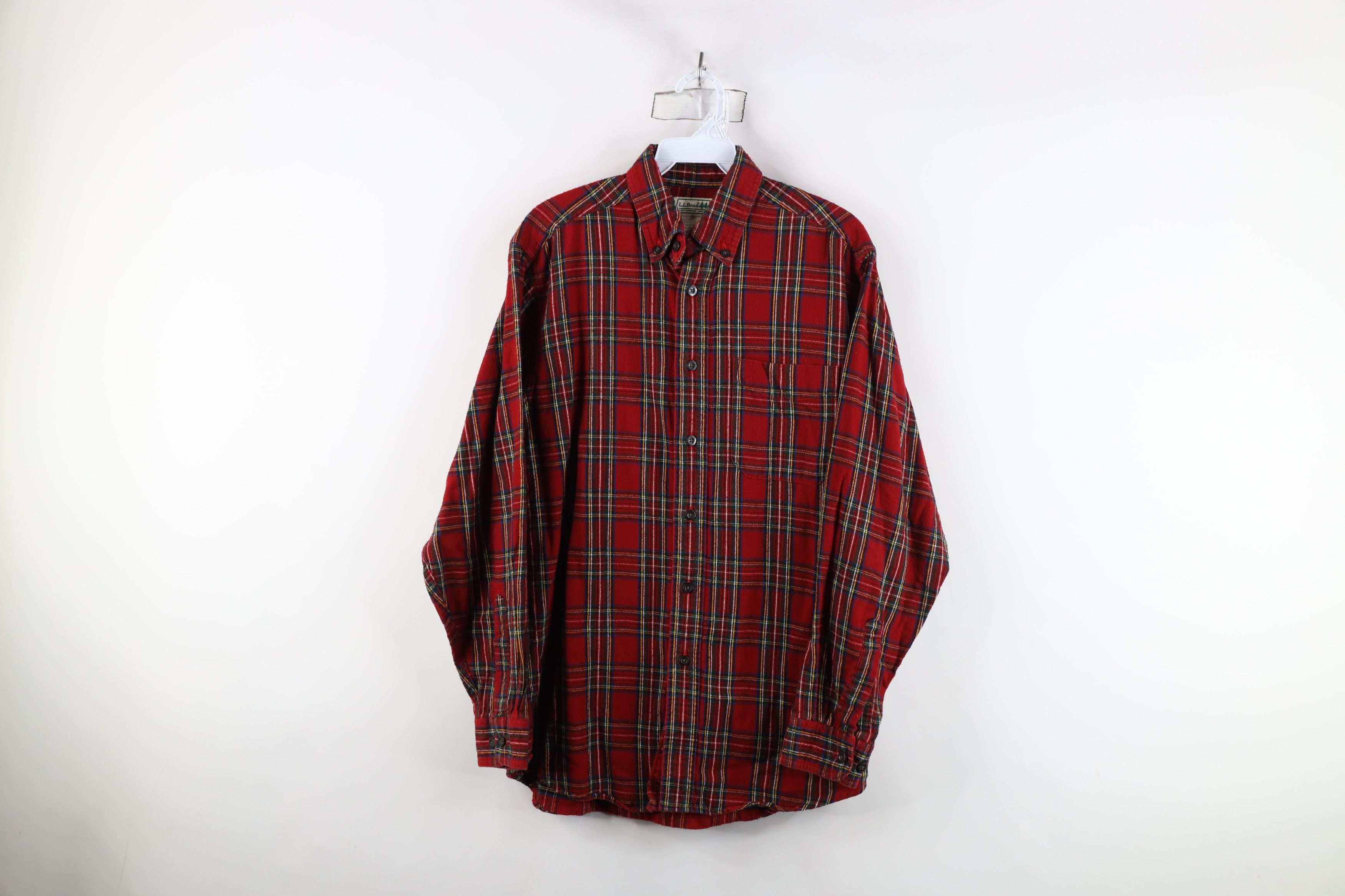 L.L. Bean × Vintage Vintage 90s LL Bean Flannel Collared Button Down Shirt Plaid Size US S / EU 44-46 / 1 - 1 Thumbnail