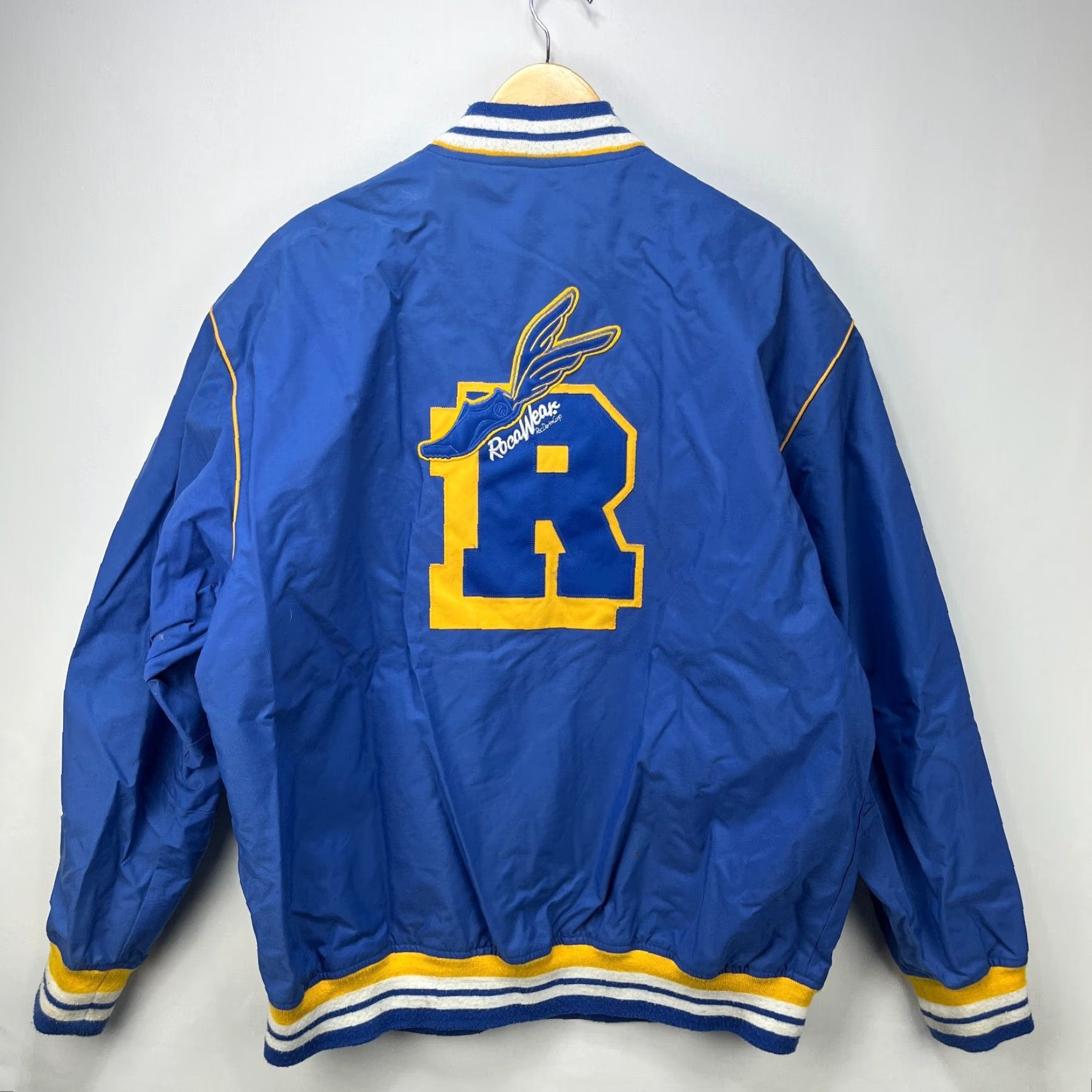 Rocawear VINTAGE Rocawear Varsity Jacket Zip Up L Large 90s Blue Nylon Men Size US L / EU 52-54 / 3 - 4 Thumbnail
