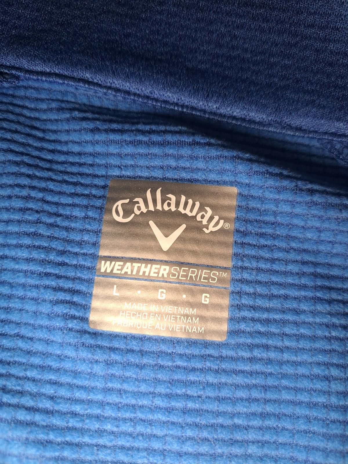 Callaway Callaway Golf Quarter Zip Pullover Sweater Mens Large Blue Size US L / EU 52-54 / 3 - 2 Thumbnail