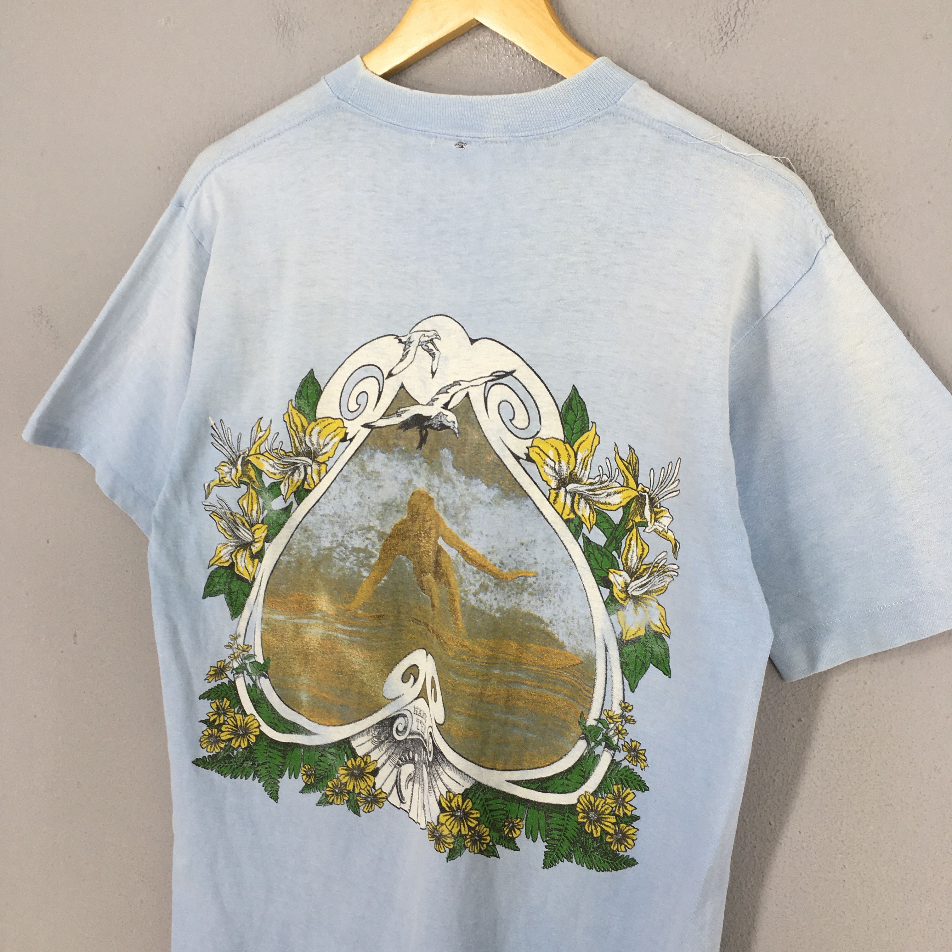 Hang Ten Vintage 1980's Hang Ten Surfing Footprint T shirt M Size US M / EU 48-50 / 2 - 3 Thumbnail
