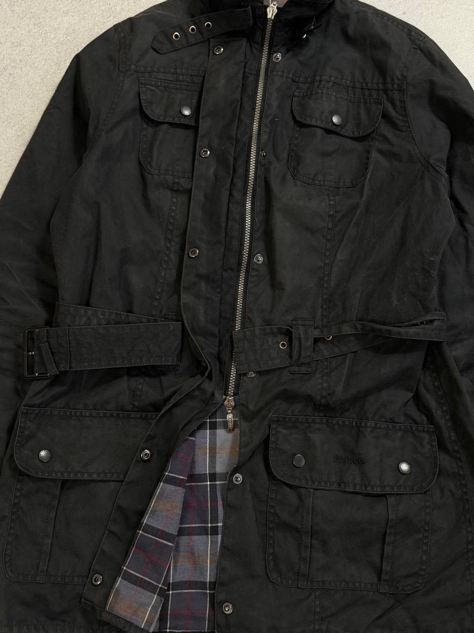 Barbour Barbour Waxed Utility Belted Women Jacket Y2K Size L / US 10 / IT 46 - 11 Thumbnail