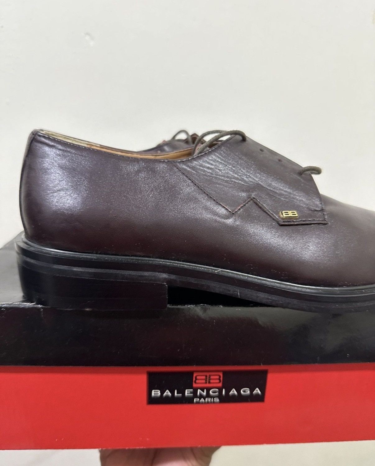 Balenciaga VTG NOS Balenciaga Casual Leather Shoes Size US 9 / EU 42 - 5 Thumbnail