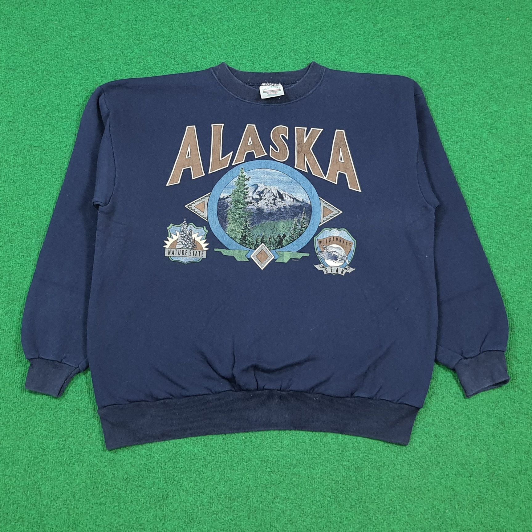 Vintage Vintage Alaska Nature States Graphic Sweatshirt C291N2 Size US L / EU 52-54 / 3 - 1 Thumbnail