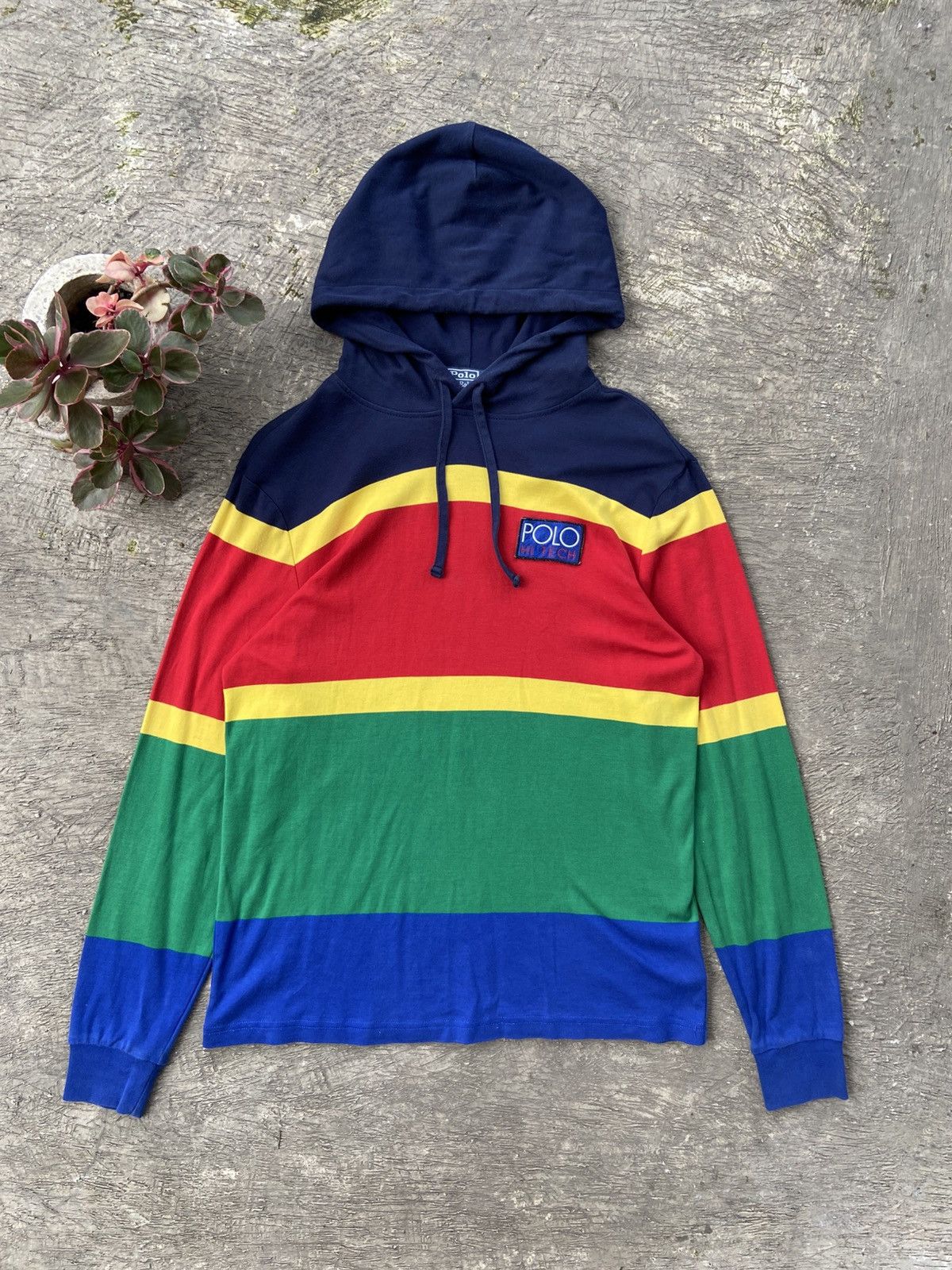 OG Polo Ralph Lauren Hi Tech Colorblock Long Sleeve Hoodie