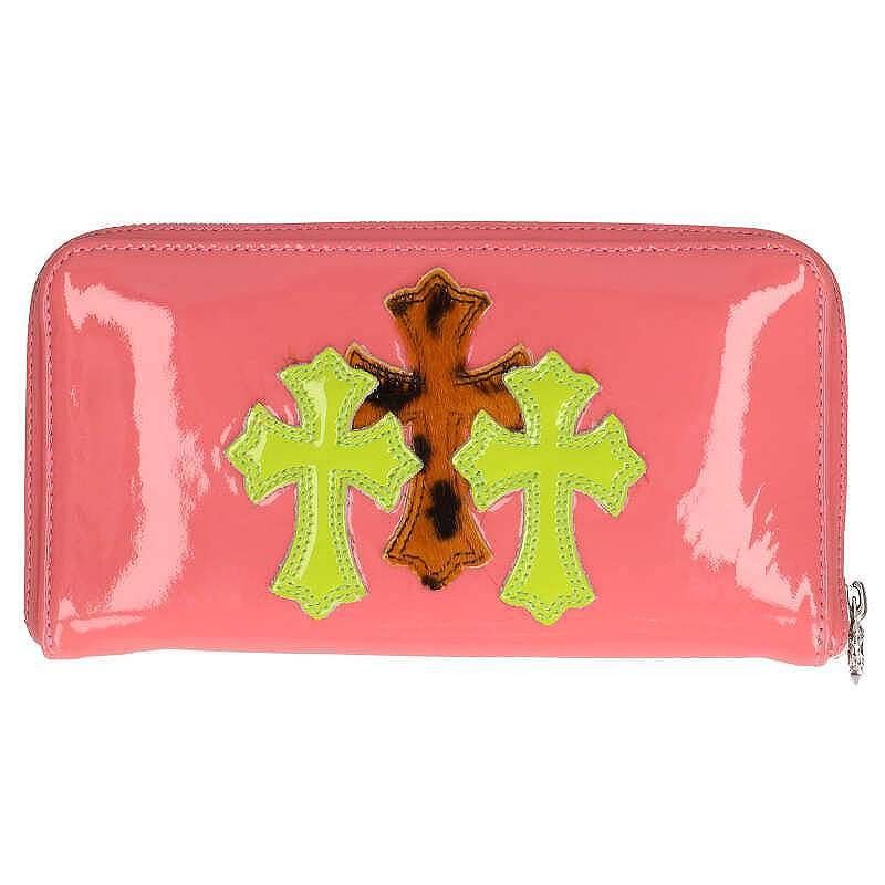 Chrome Hearts Chrome Hearts Pink Patent Leather Wallet Size ONE SIZE - 1 Thumbnail