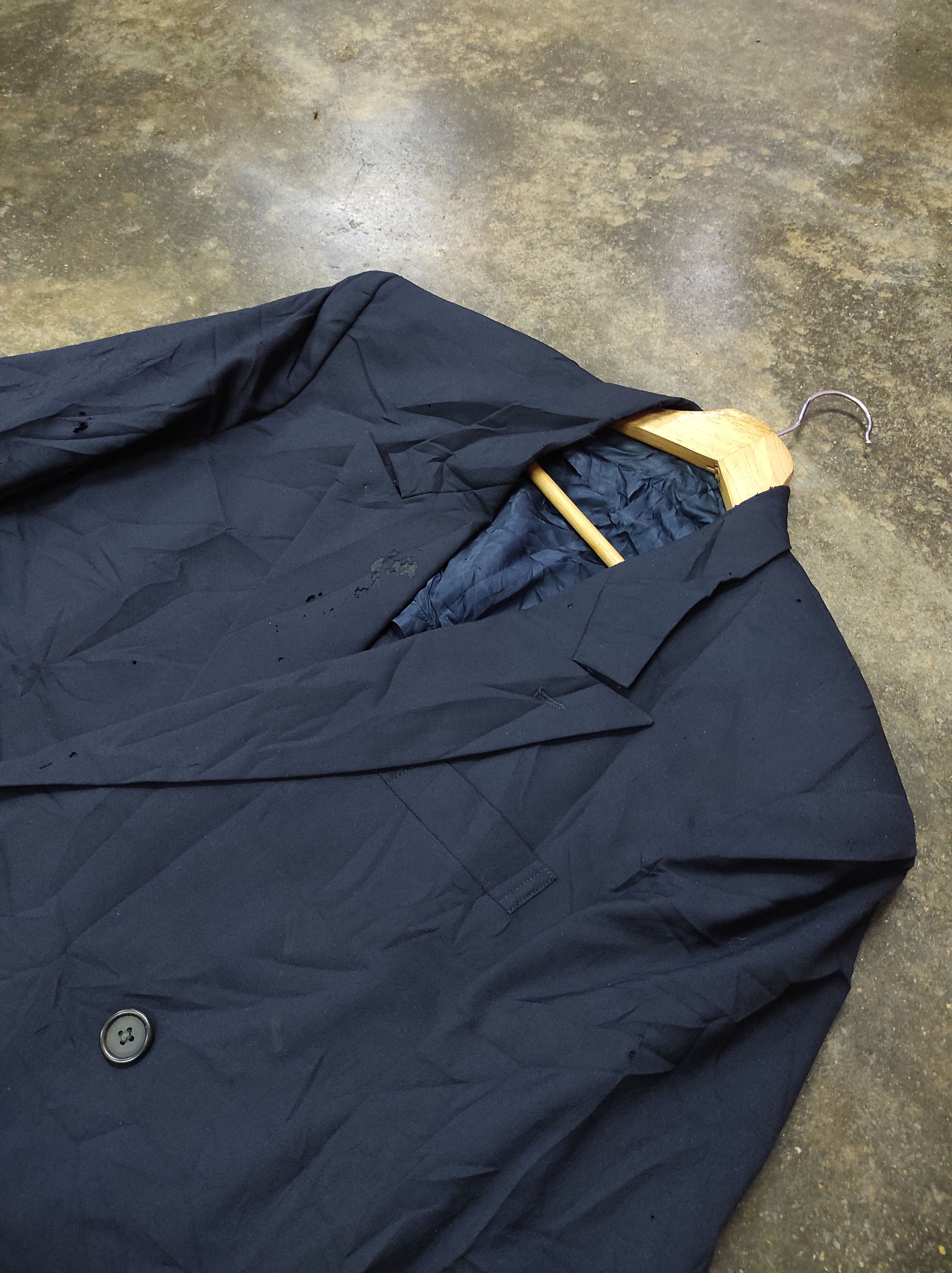 Y's for Men LQ YS FOR MEN VTG DOUBLE BREASTED BLAZER JACKET DISTRESSED Size 42R - 3 Thumbnail