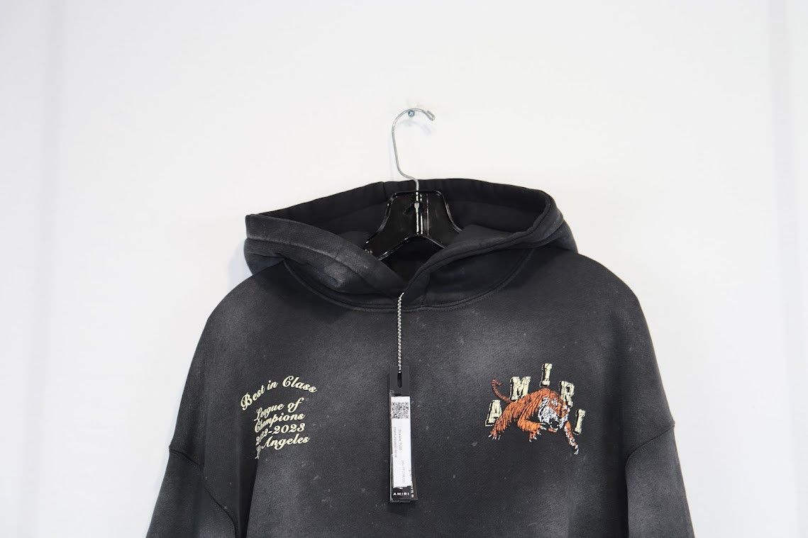 Amiri o1rshd1 Tiger Varsity Hoodie in Black Size US M / EU 48-50 / 2 - 4 Thumbnail