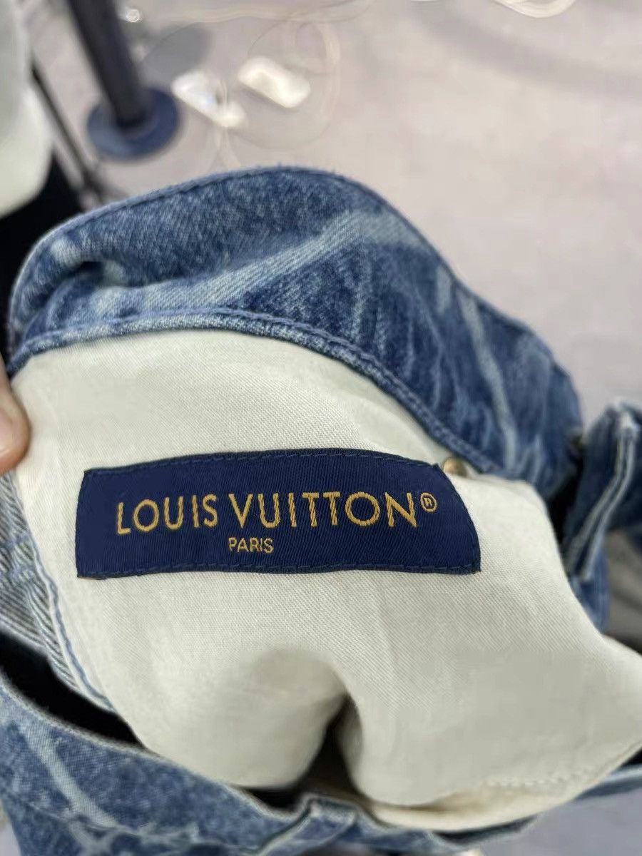 Louis Vuitton Louis Vuitton Fei Dong Full Print Denim Shorts Size US 28 / EU 44 - 8 Thumbnail