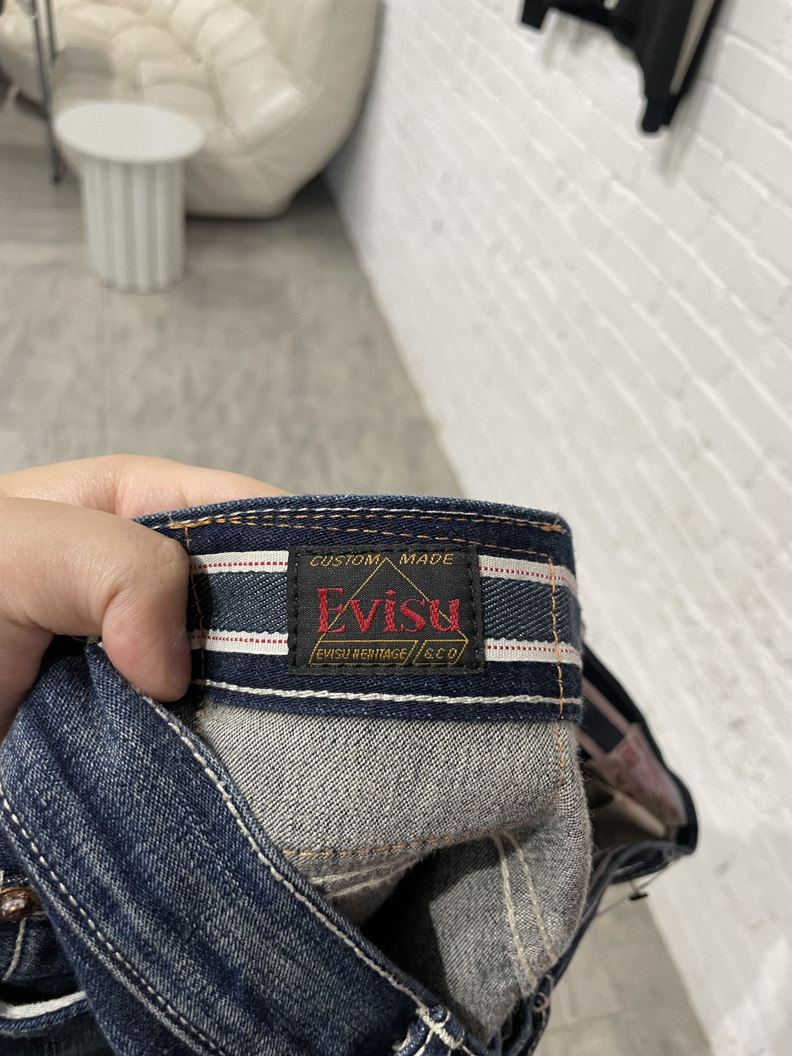 Evisu Selvedge Cargo Jeans Size 29" - 8 Thumbnail