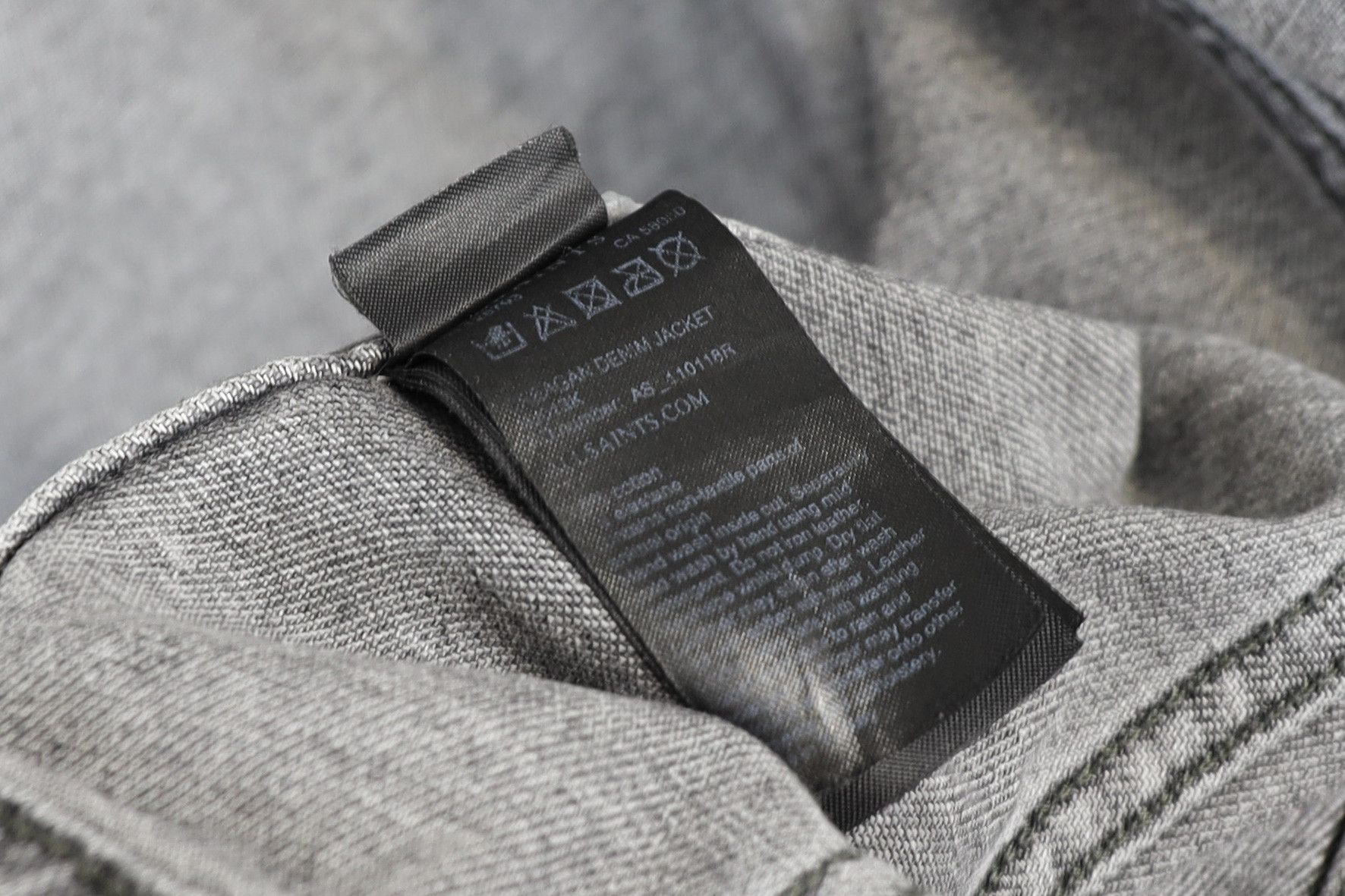 Allsaints Allsaints Jeans Track Suede Collar Creagan Denim Jacket Size US XS / EU 42 / 0 - 9 Thumbnail