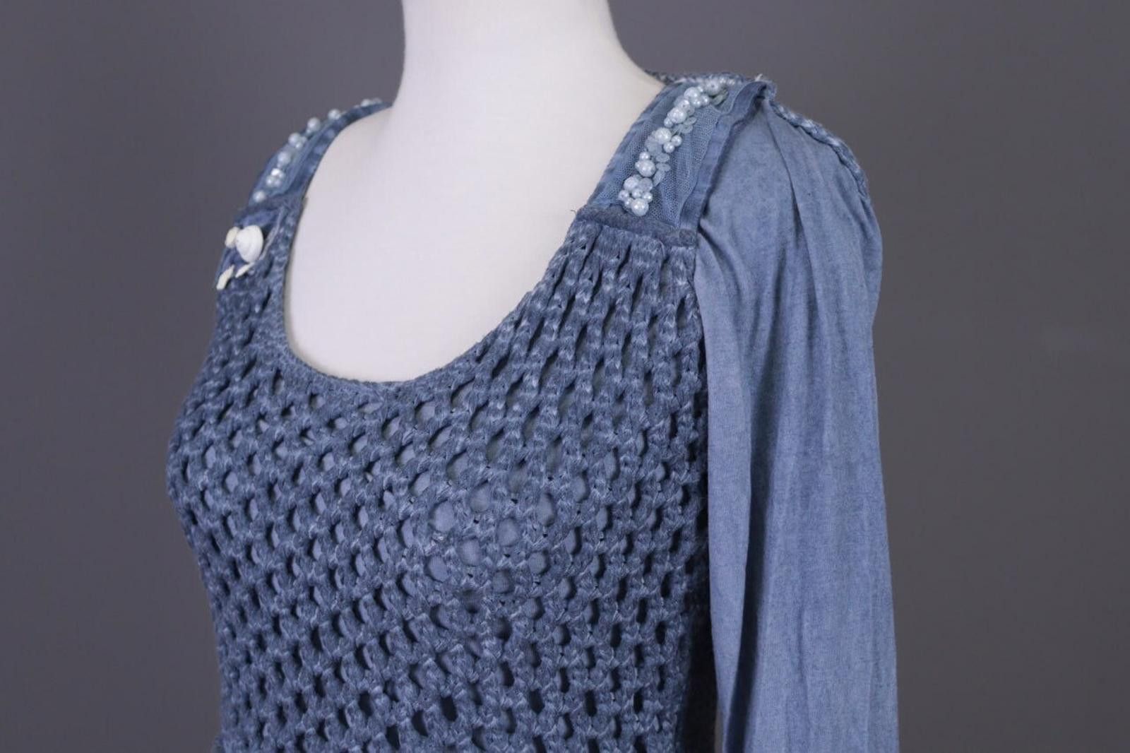 Designer Elisa Cavaletti Club Knit Designed Mesh Knit Dress Size M Size M / US 6-8 / IT 42-44 - 8 Thumbnail