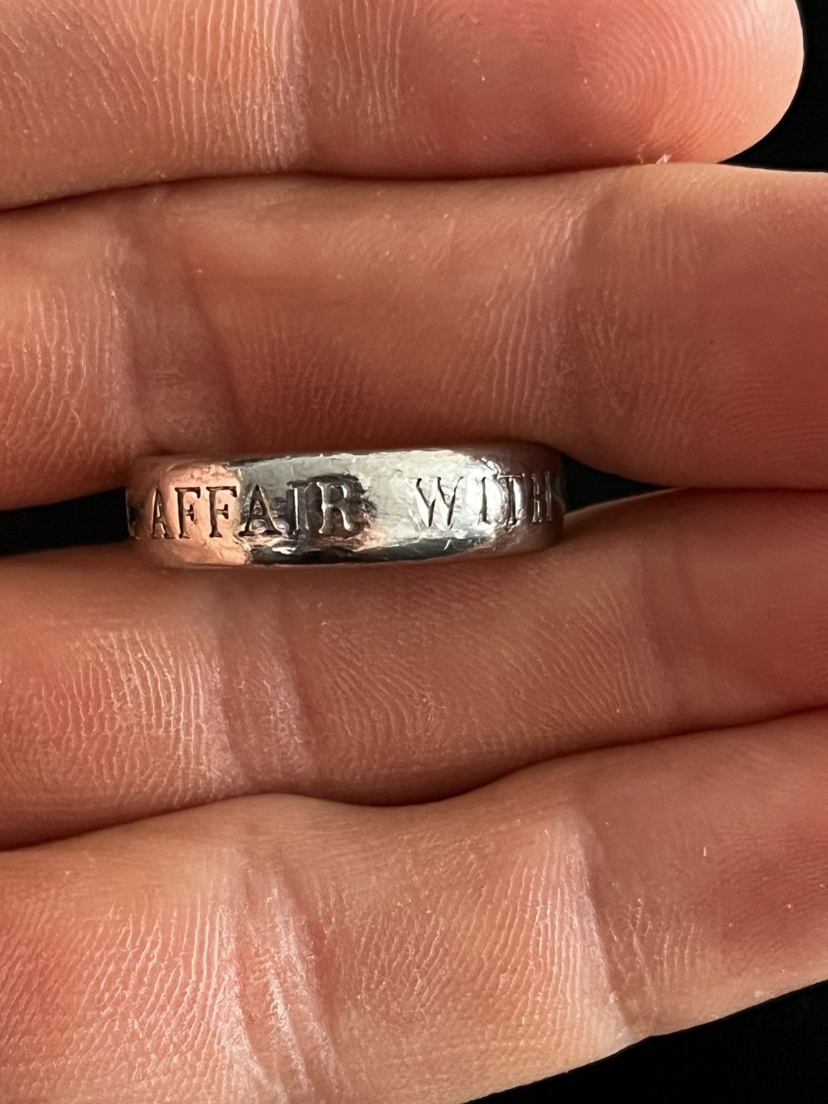 Anime Retro Punk Stainless Steel Ring Vintage Size ONE SIZE - 3 Thumbnail