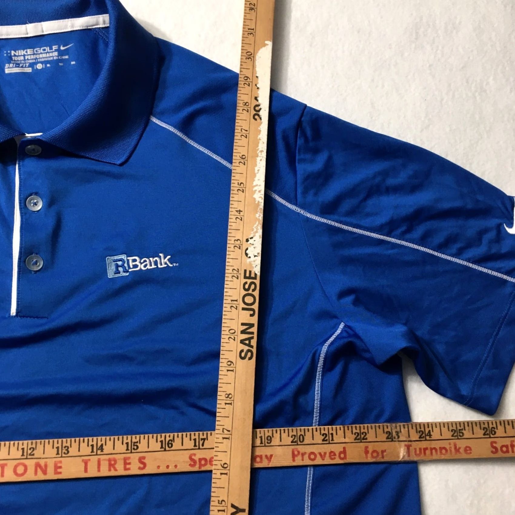 Nike Nike Polo Shirt Mens XL Blue Dri-Fit Golf Casual Short Sleeve Polo Nike Golf Logo Size US XL / EU 56 / 4 - 6 Thumbnail