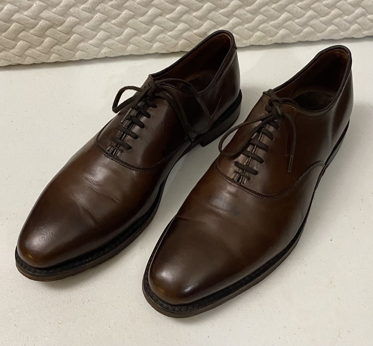 Allen Edmonds Allen Edmonds Dark Brown Chili Leather Carlyle Oxford 9.5 D Size US 9.5 / EU 42-43 - 16 Thumbnail