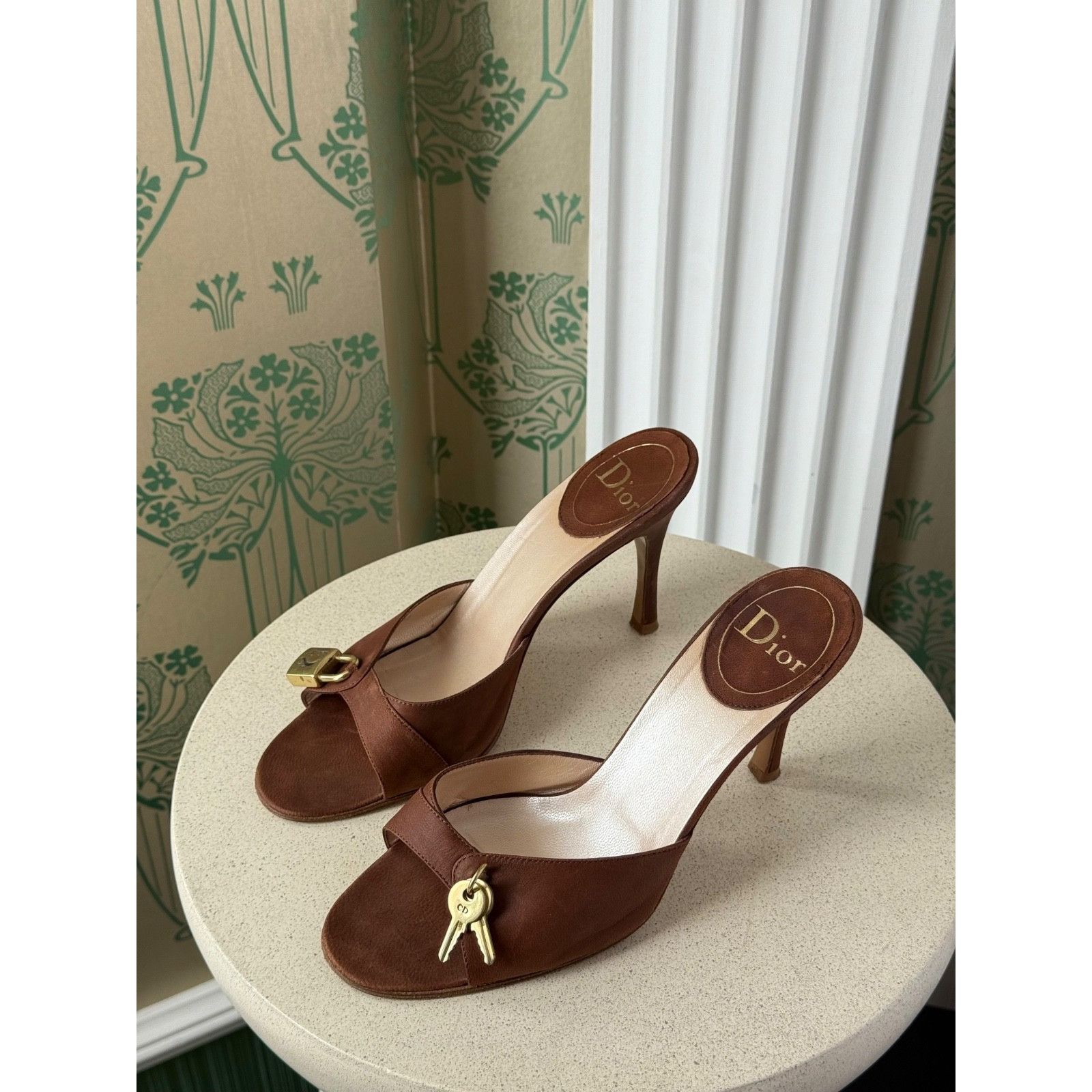Dior 2002 Vintage Dior Mules by John Galliano with Lock & Keys Size US 9 / IT 39 - 13 Thumbnail