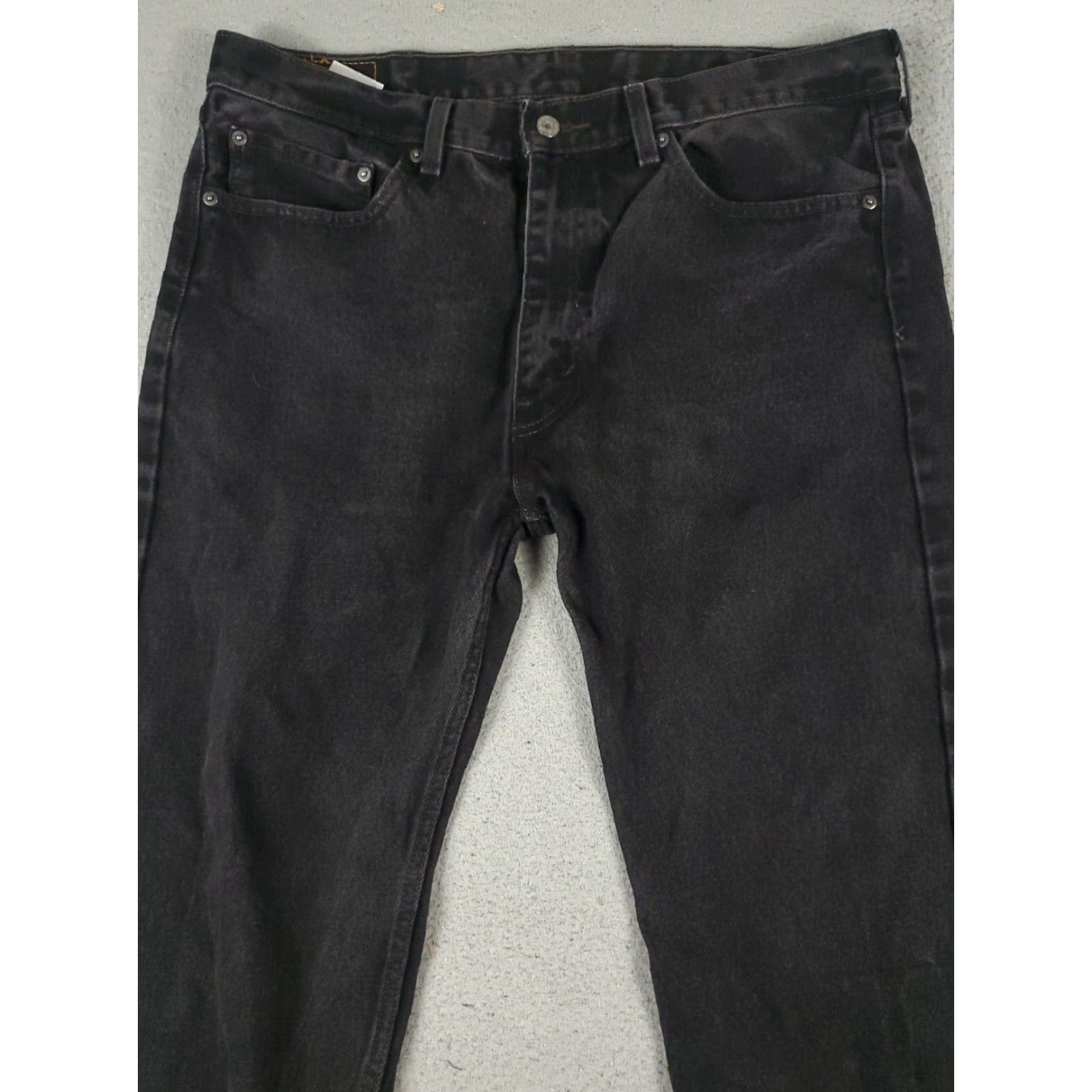 Levi's Levis 505 Straight Leg Jeans Mens 38x30 Black Cotton Size US 38 / EU 54 - 2 Thumbnail