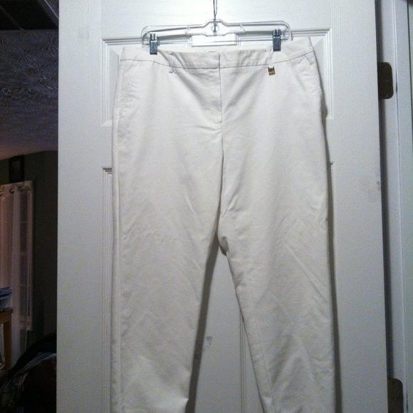 Jones New York JONES NEW YORK WOMEN'S 63%COTTON32%NYLON CASUAL PANTS 14/27" Size 36" / US 14 / IT 50 - 1 Thumbnail
