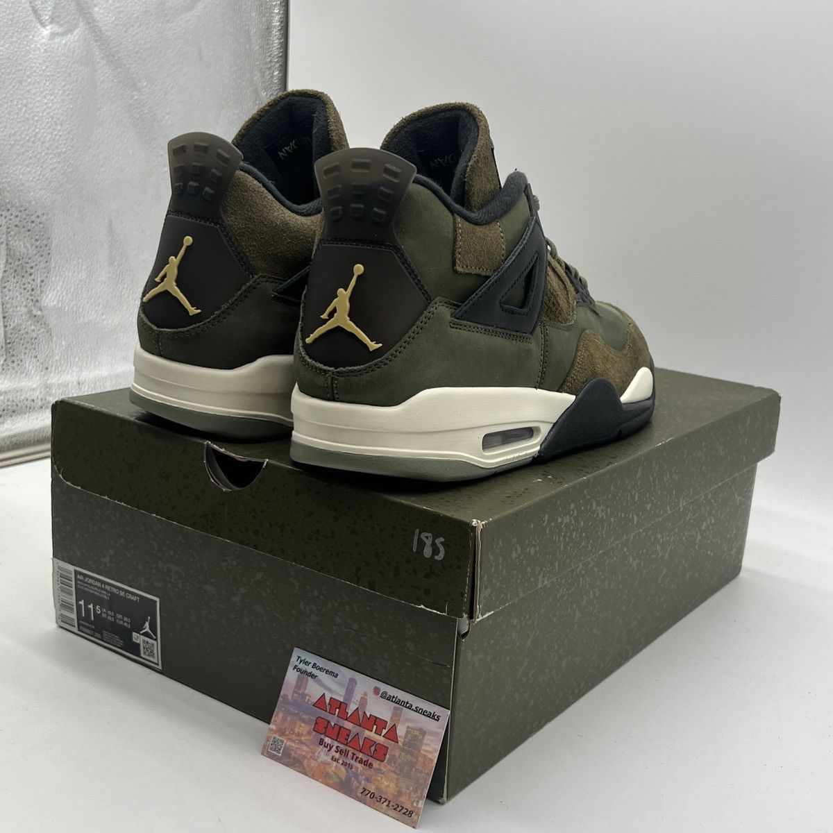 Jordan Brand Air Jordan 4 Craft Olive Size US 11.5 / EU 44-45 - 5 Thumbnail