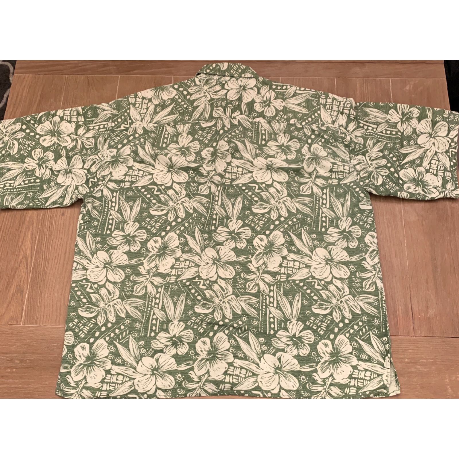 Bill Blass VINTAGE Bill Blass Silk Shirt Hawaiian Button-Down 2XL Short Sleeve Green Mens XXL Size US XXL / EU 58 / 5 - 5 Thumbnail