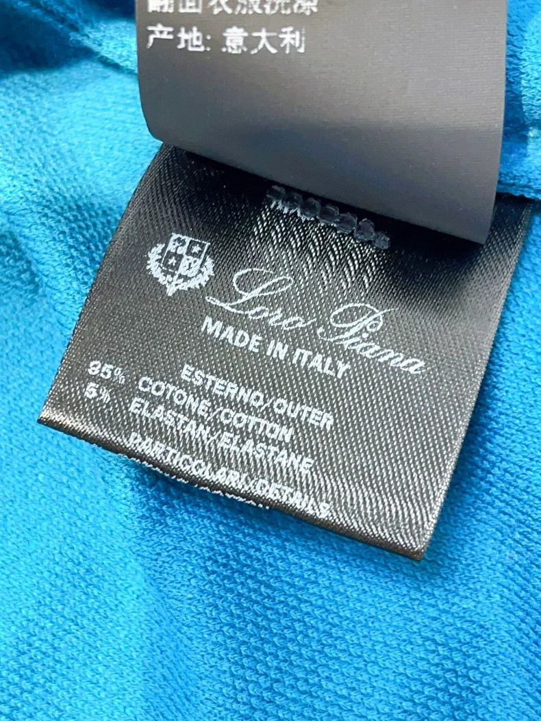 Loro Piana LORO PIANA Blue short-sleeved polo shirt Size US M / EU 48-50 / 2 - 6 Thumbnail