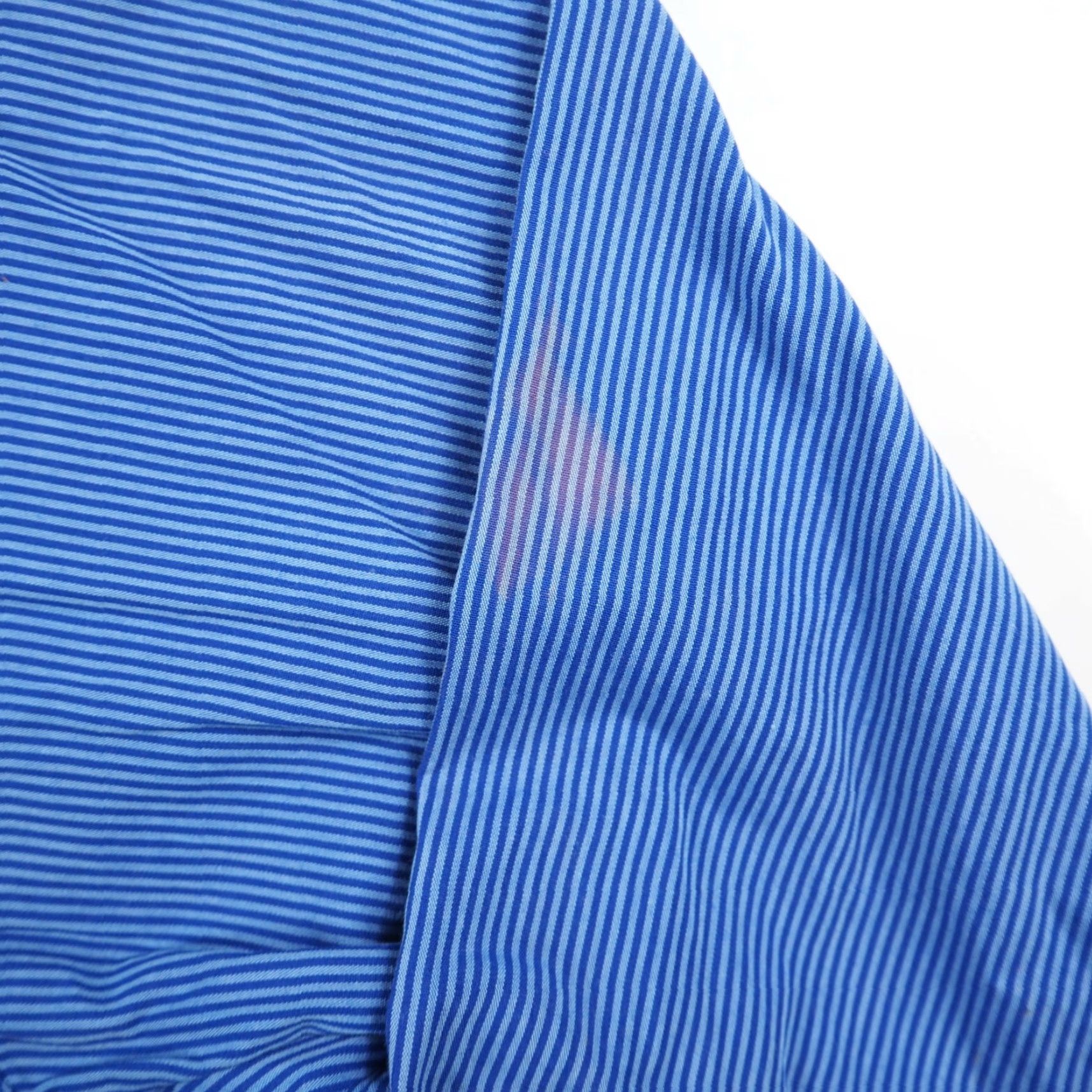 Nautica Nautica Dress Shirt Blue Striped Button-Down Long Sleeve 16.5 34/35 Long 100% Cotton Mens Shirt Size 42R - 3 Thumbnail