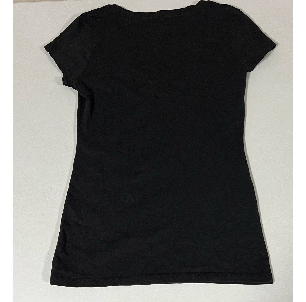 Express Express Black Floral Graphic V-Neck Shirt Top Tee Size M 🤍🖤 Size M / US 6-8 / IT 42-44 - 3 Thumbnail