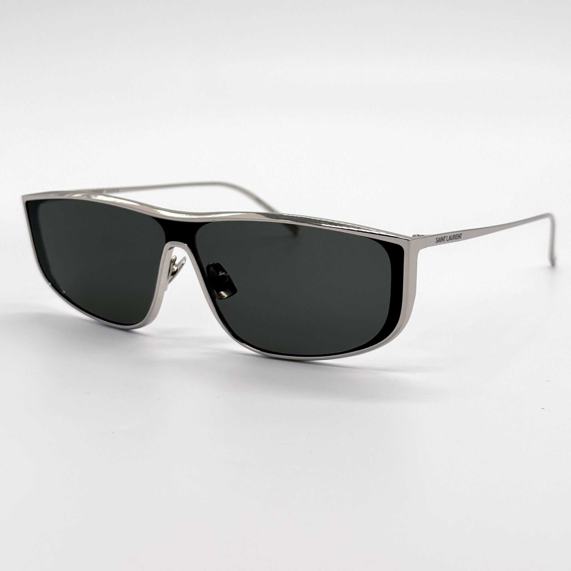 Saint Laurent Paris NEW SAINT LAURENT SL605 LUNA 001 SILVER SUNGLASSES SL 605 SH Size ONE SIZE - 1 Thumbnail