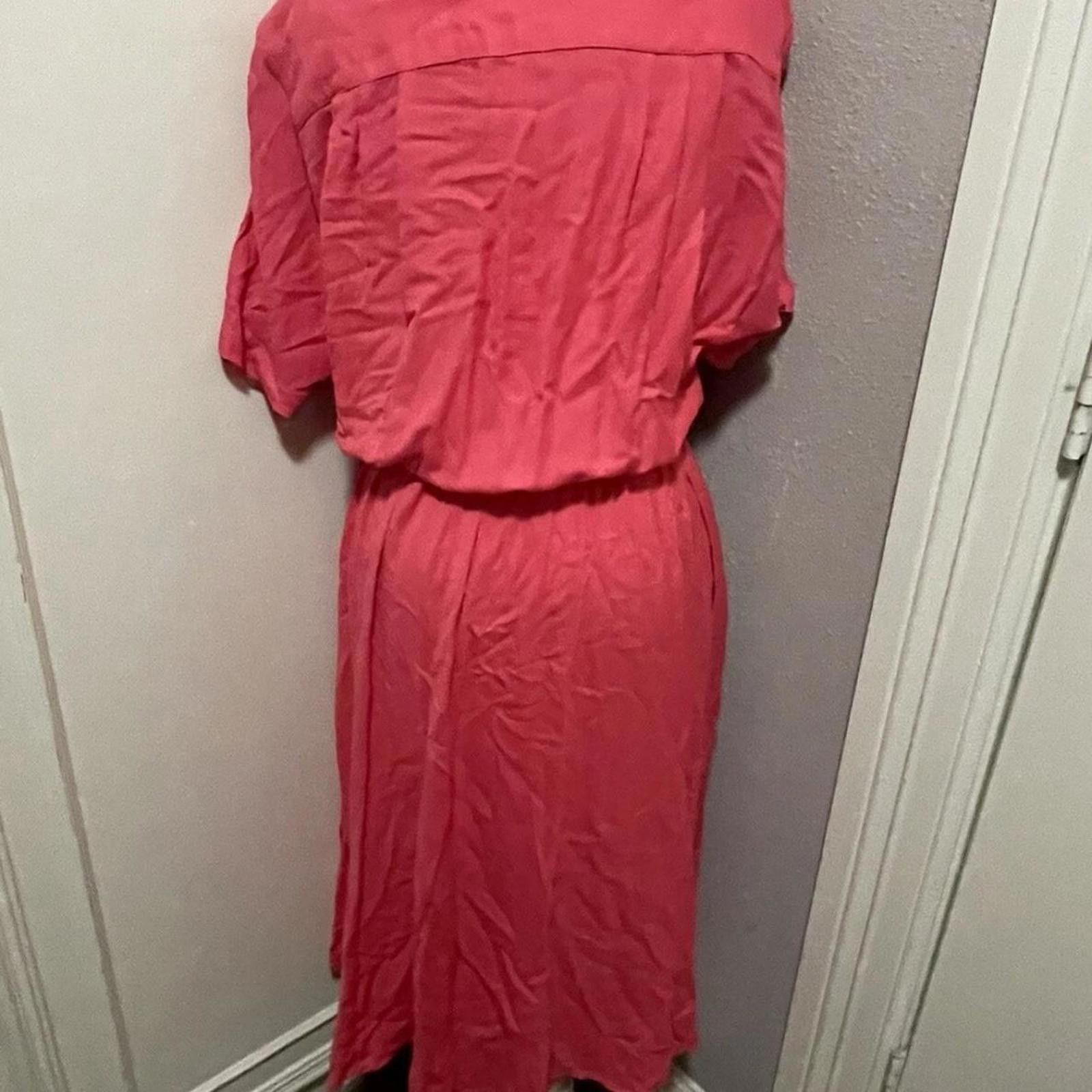 Other Carol Anderson Women's Pink and Red Dress Size L / US 10 / IT 46 - 2 Thumbnail